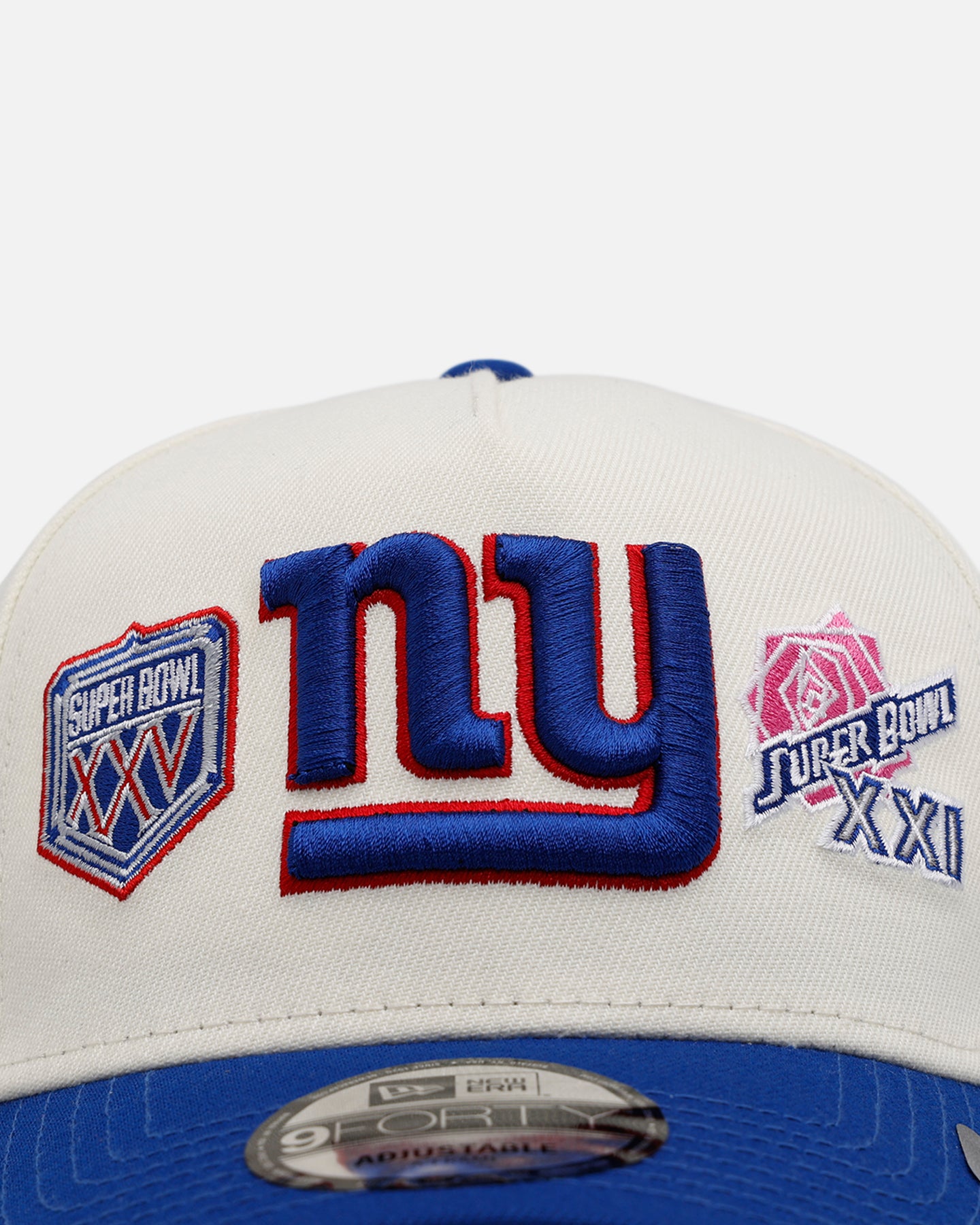 New Era New York Giants 'Super Bowl Logos' 9FORTY A-Frame Snapback Chrome、mySite、zt4zffjzw