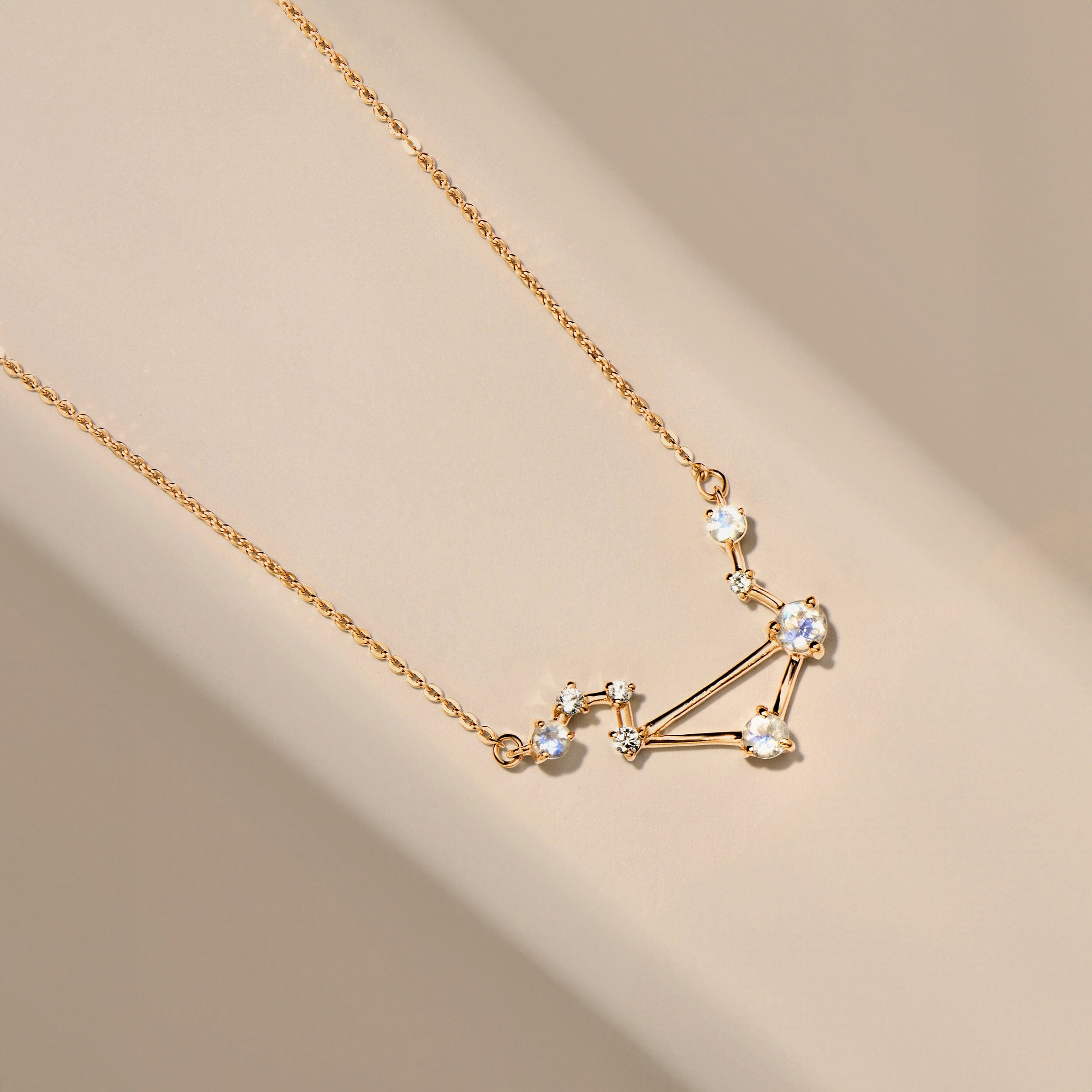 Moonstone Necklace - Libra Zodiac Constellation、mySite、hinf8tx79