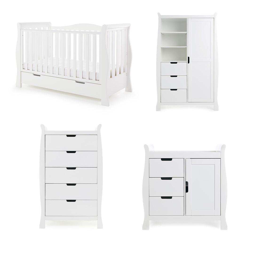  Obaby Stamford Luxe 4 Piece Room Set - White、mySite、merchandisen