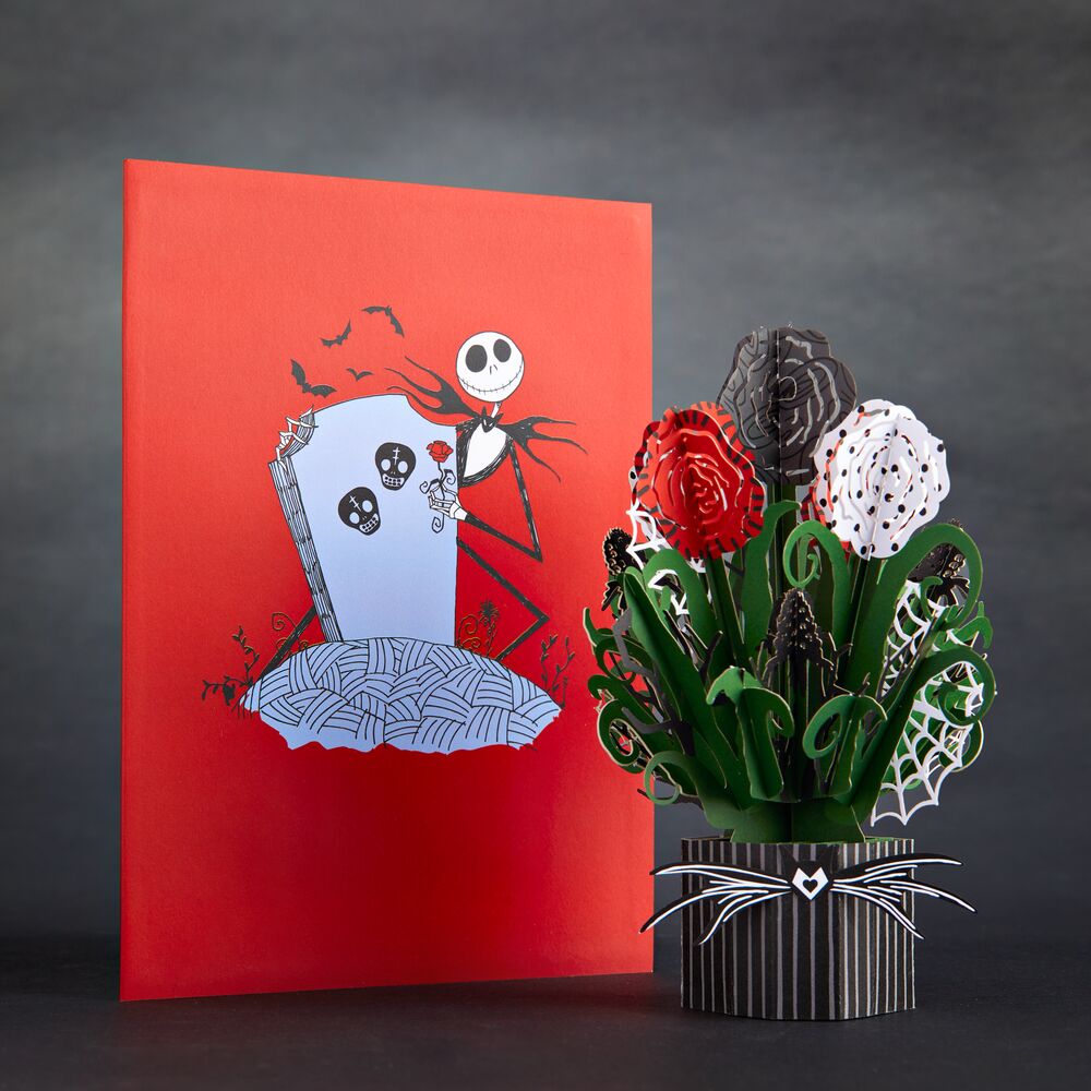 Disney Tim Burton's The Nightmare Before Christmas Card with Mini Bouquet、mySite、solidvoid