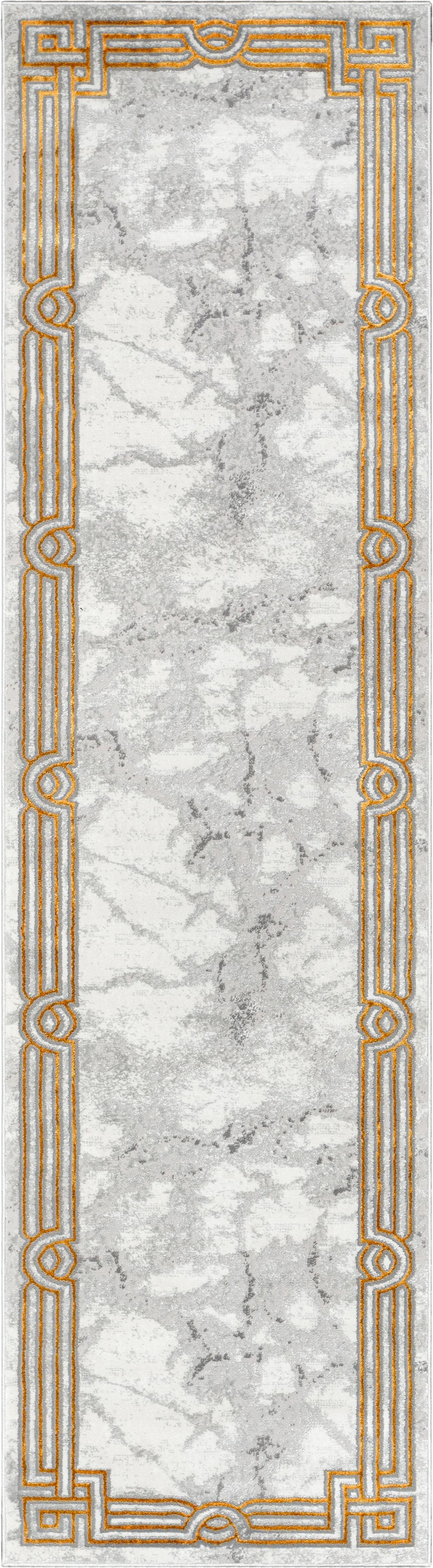 Huntington Retro Marble Border Glam Rug、mySite、gigharbornorthrealestate