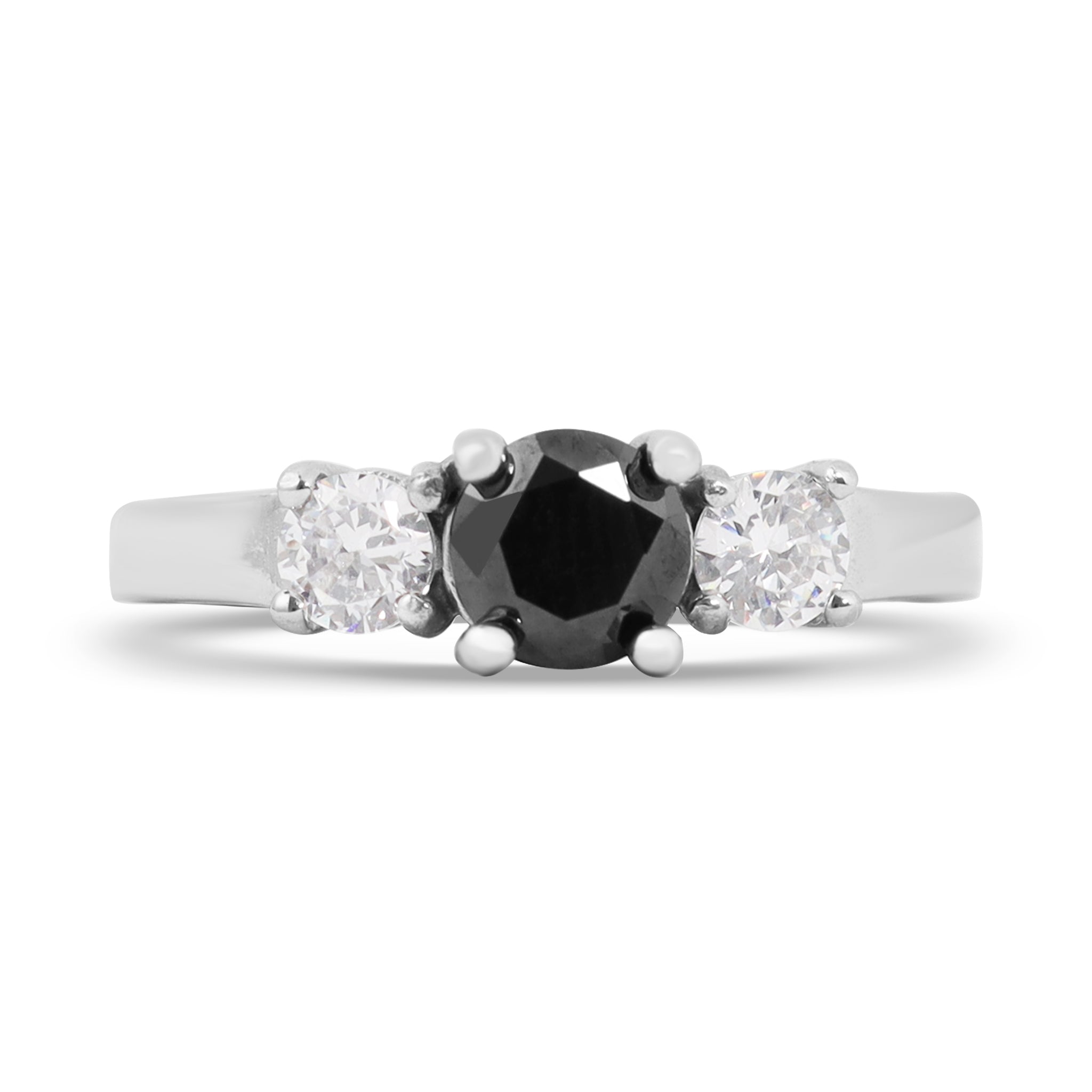 Stainless Steel CZ Black Stone Polished Ring / ZRJ4138、mySite、dreamappss
