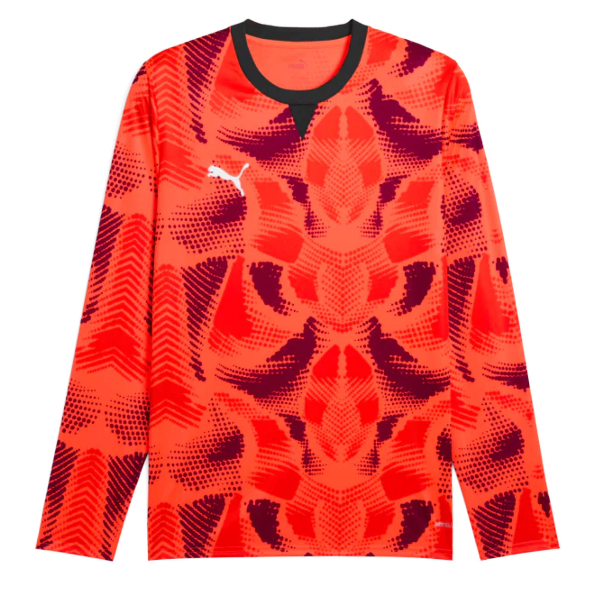 PUMA Men's Team Target Goalkeeper Long Sleeve Jersey Red/Black、mySite、noshort
