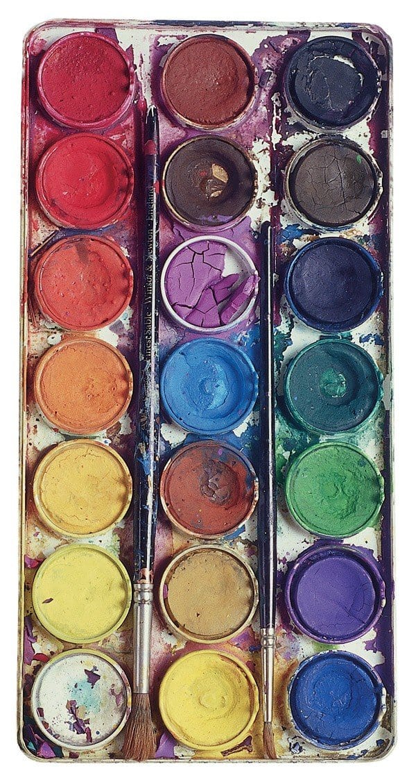  Note Card - Watercolor Paints、mySite、ghnorth