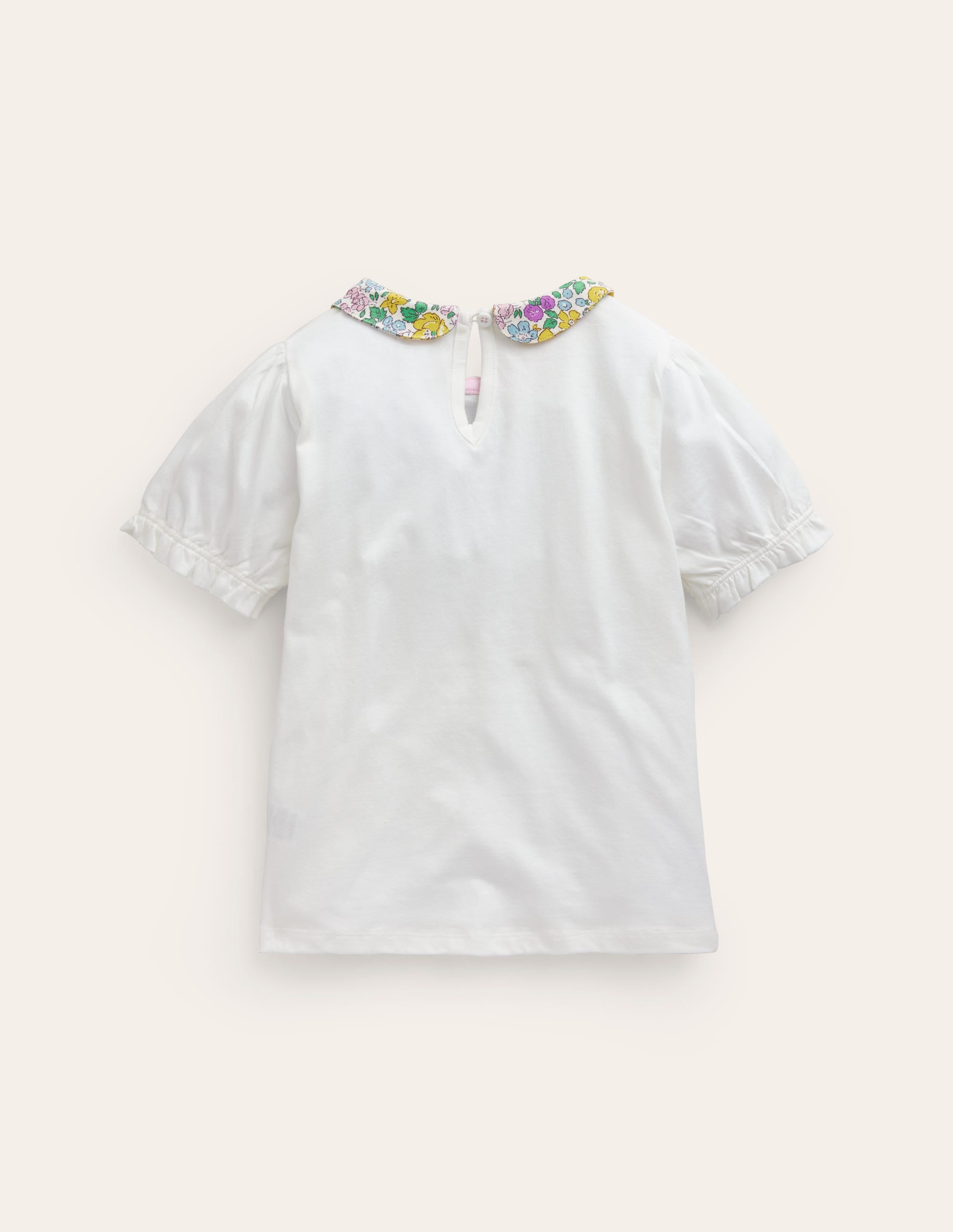  Short-sleeved Collared Top-Ivory Floral、mySite、ashleygrahame