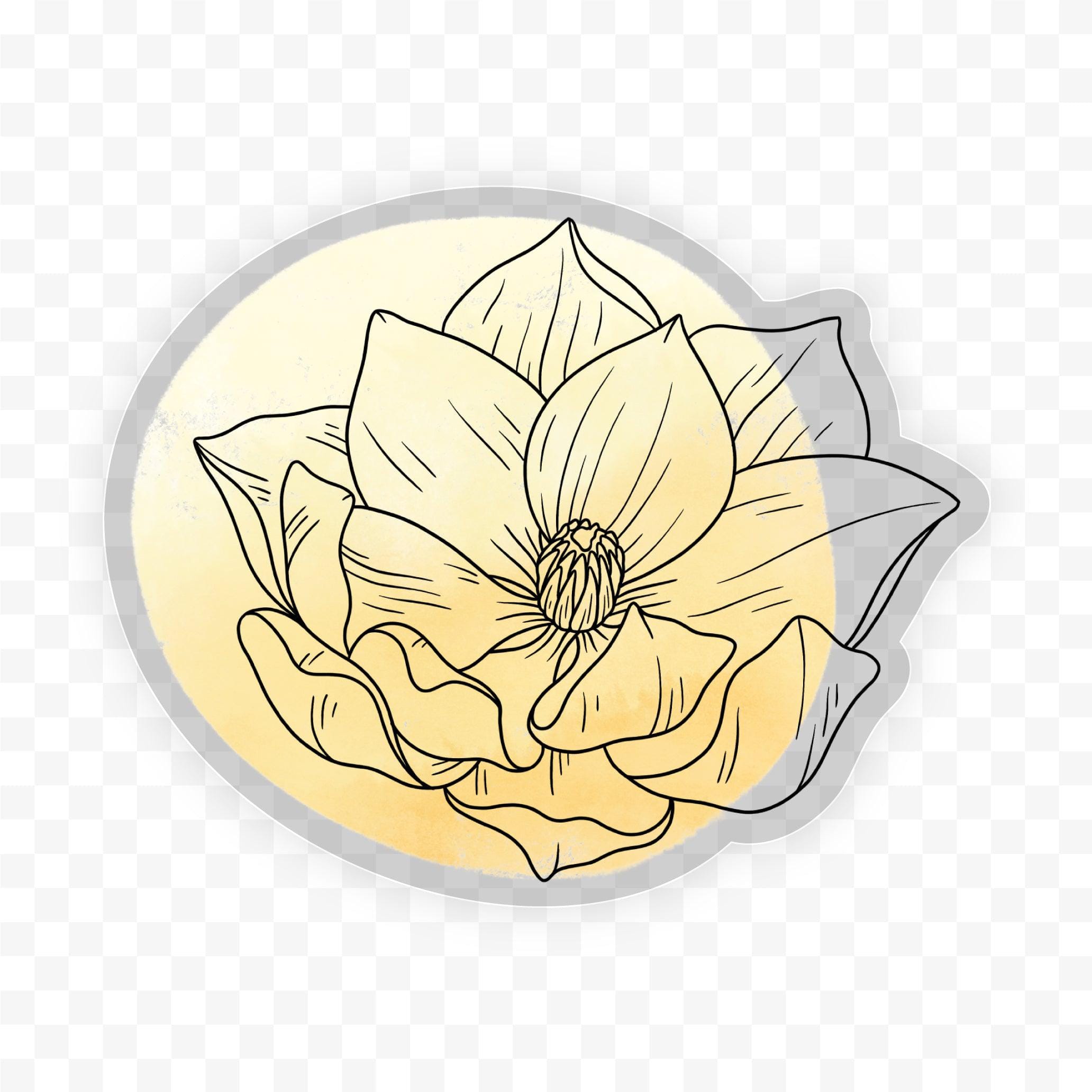  Ranunculus Abstract - Clear Sticker、mySite、ghnorth