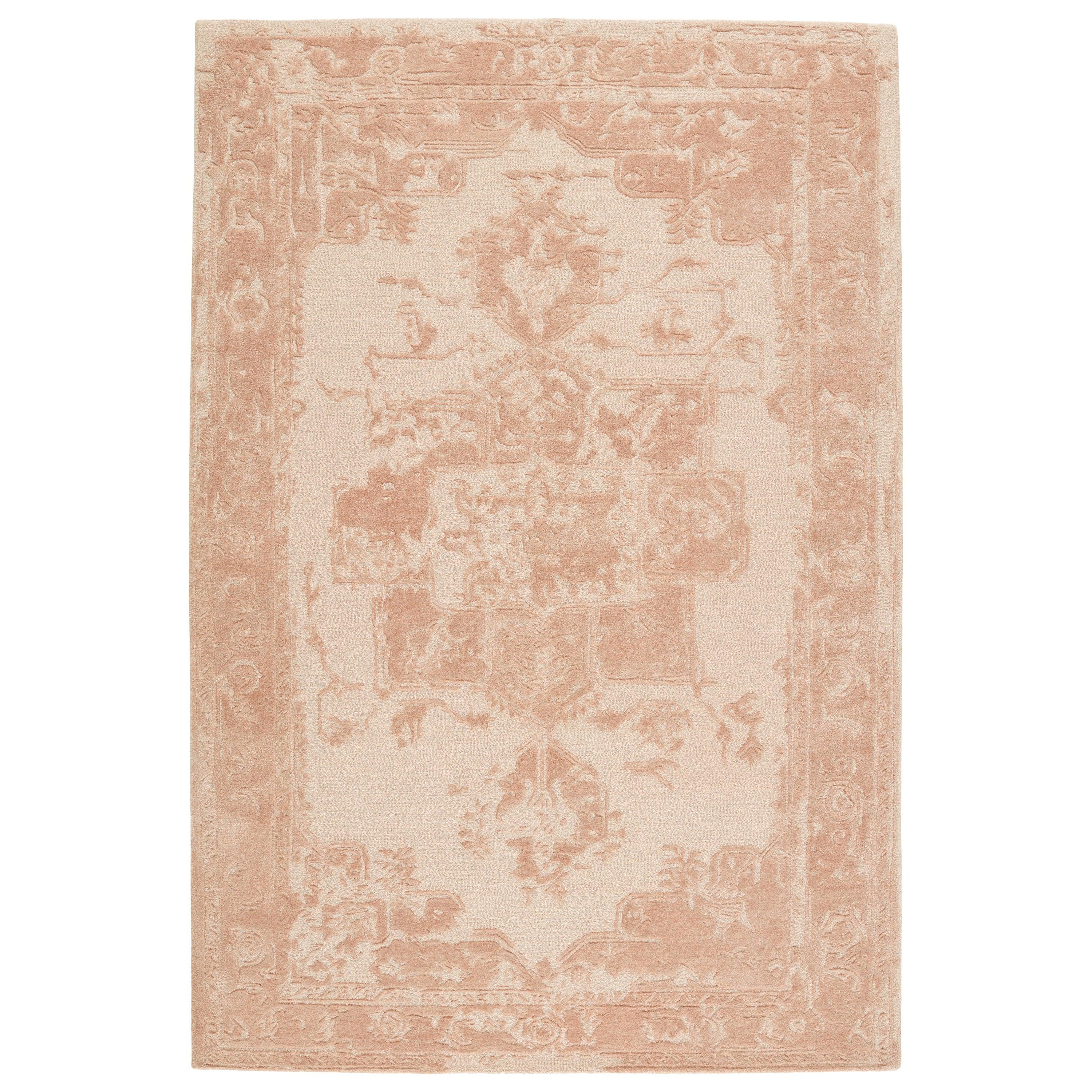 Alvea Handmade Medallion Blush Beige Area Rug、mySite、gigharbornorthrealestate