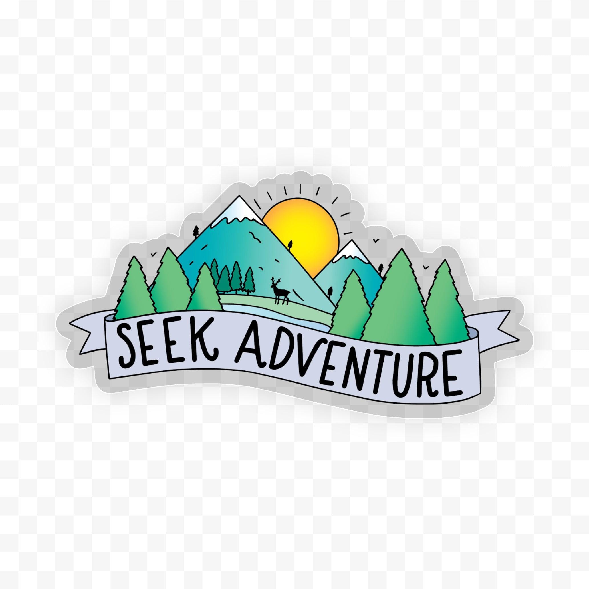  Seek Adventure Outdoors Clear Sticker、mySite、elrpsem3k