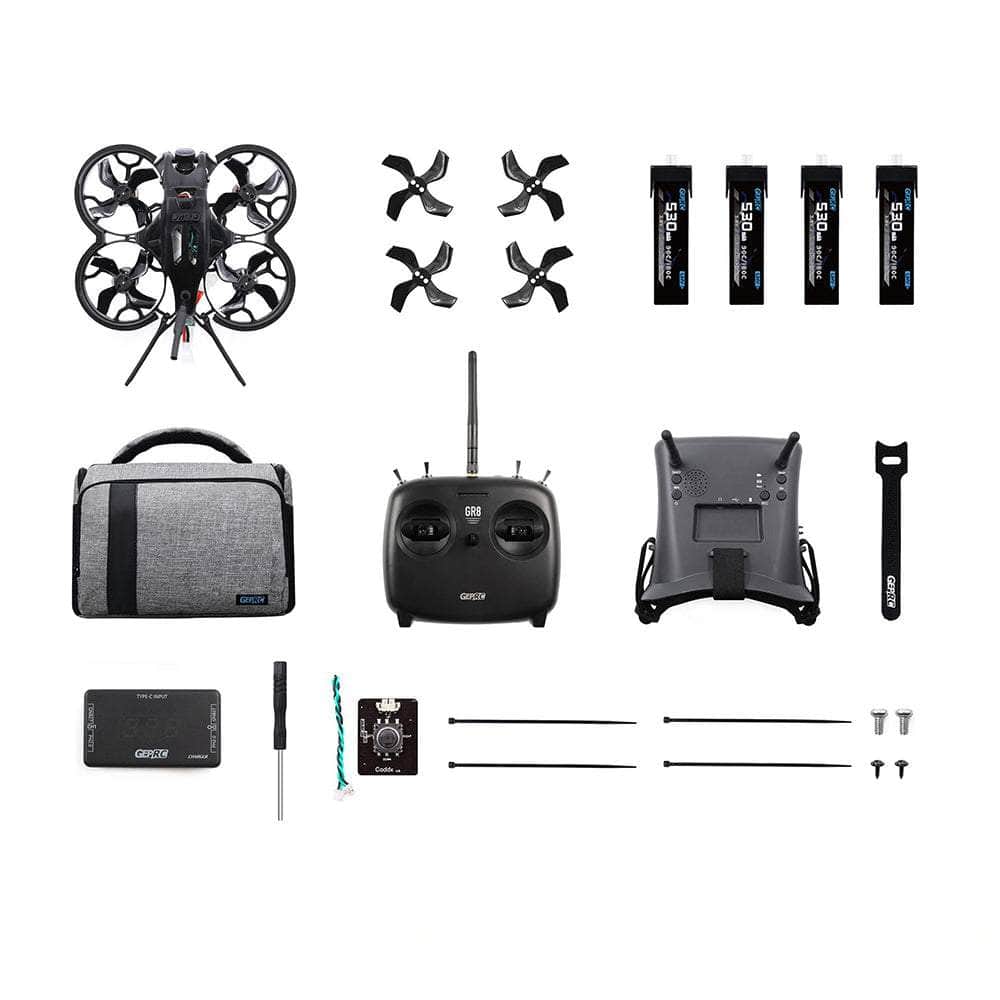  GEPRC RTF TinyGO 4K FPV Whoop Analog Kit w/ Goggles, ELRS Radio Transmitter, Case & Drone、mySite、merchandisen