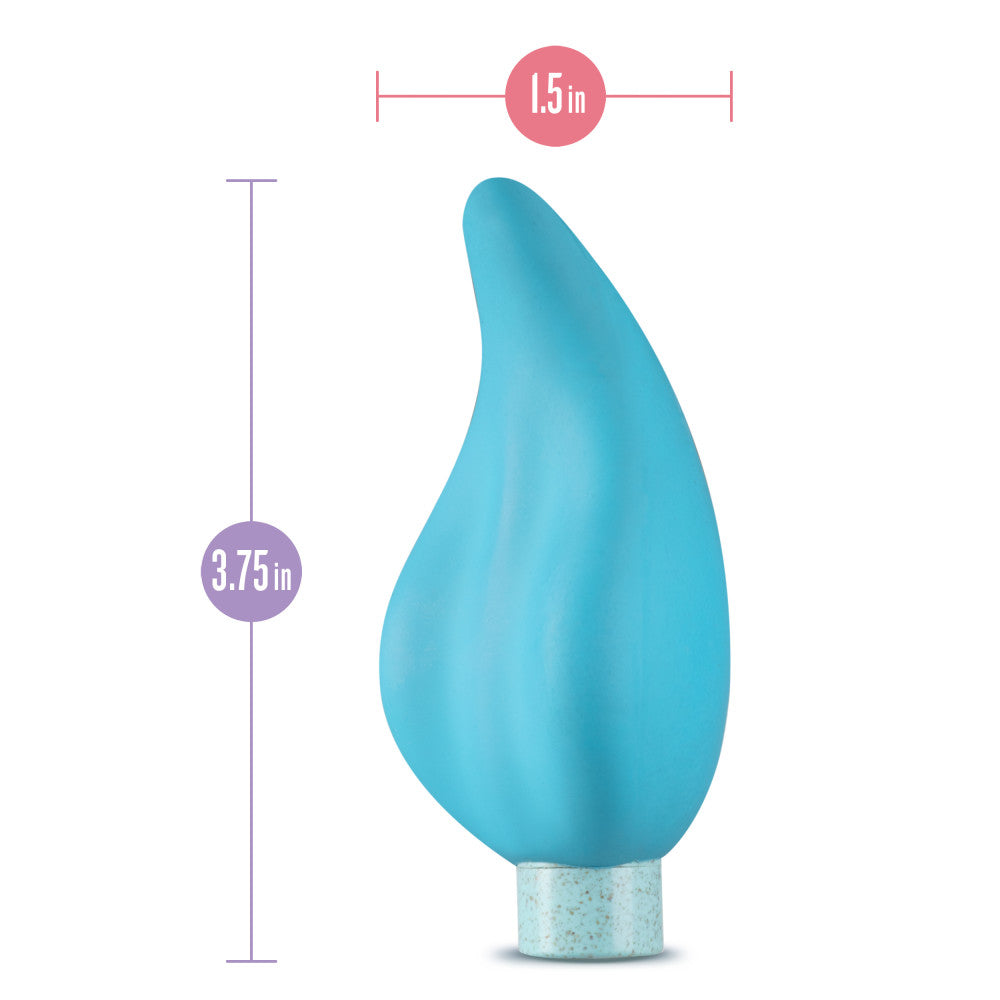Gaia® By Blush | Eco Caress: Plant-Based 4 Waterproof Multifunction Powerful Vibrator in Aqua - Sustainably Made with BioTouch™ & BioFeel™、mySite、bottomscart