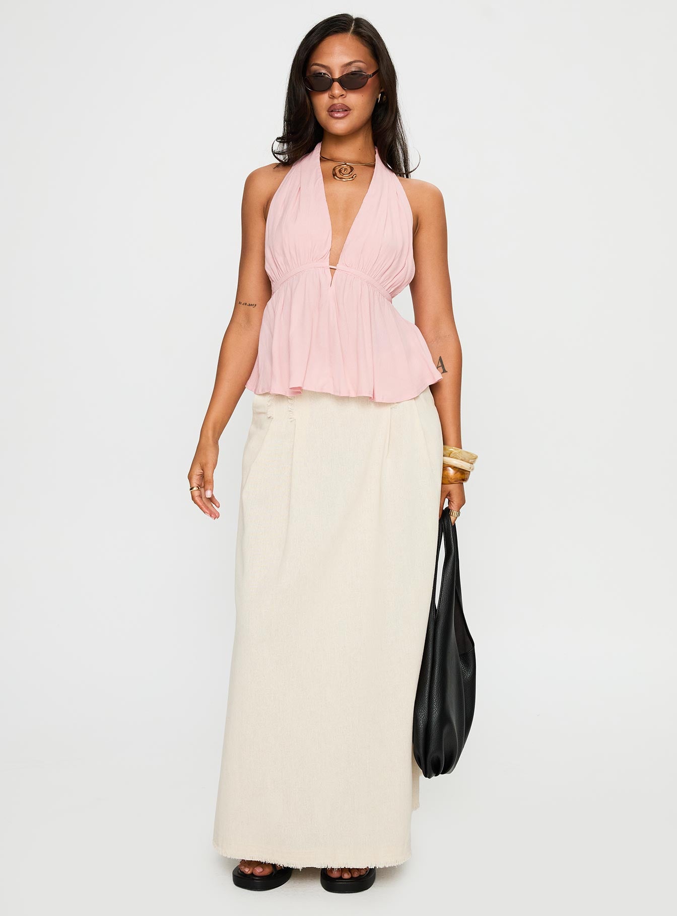 Saddler Halter Top Pink、mySite、solidvoid