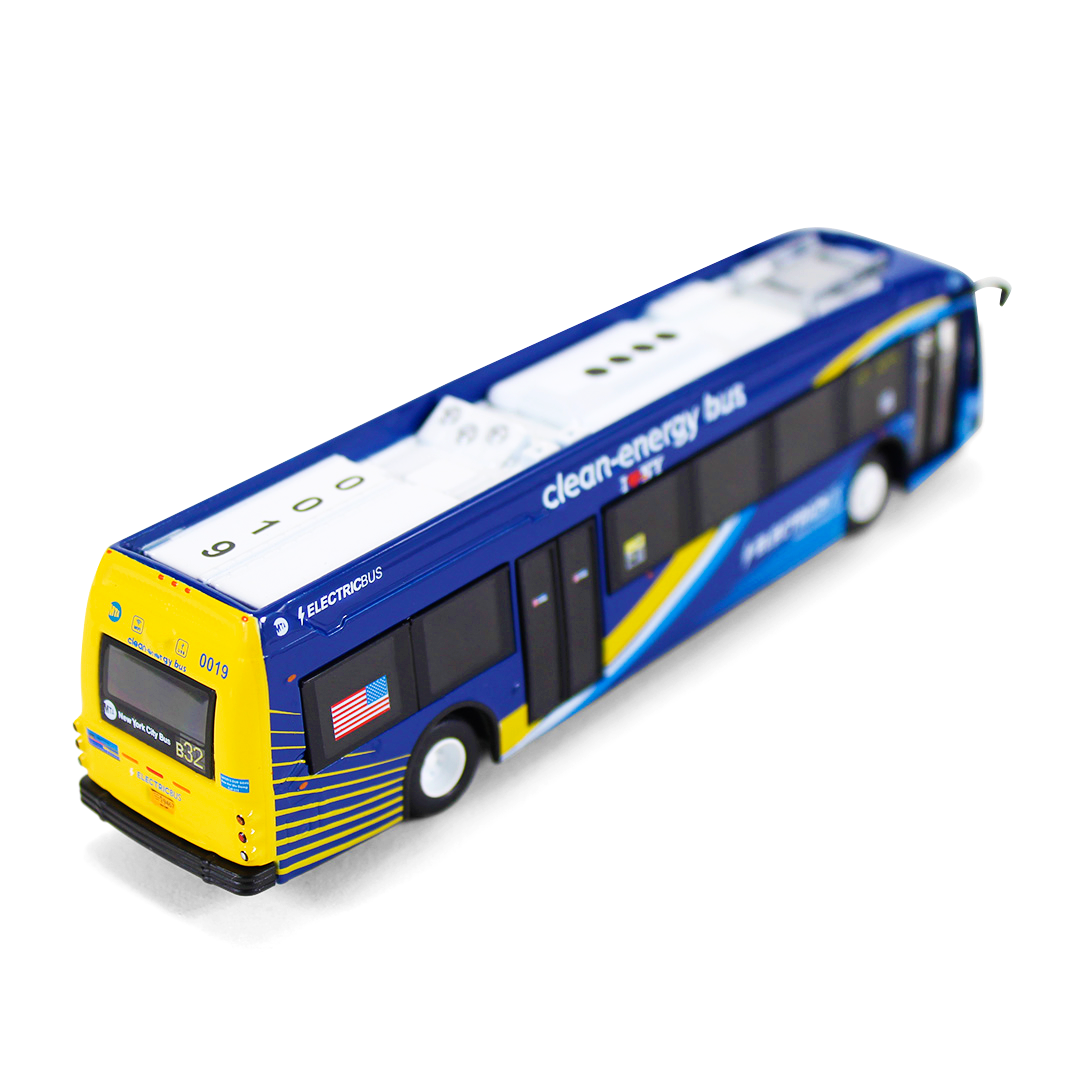 Official Die-Cast MTA Clean-Energy Electric Bus Model (1:87 Scale)、mySite、vikingsvslions