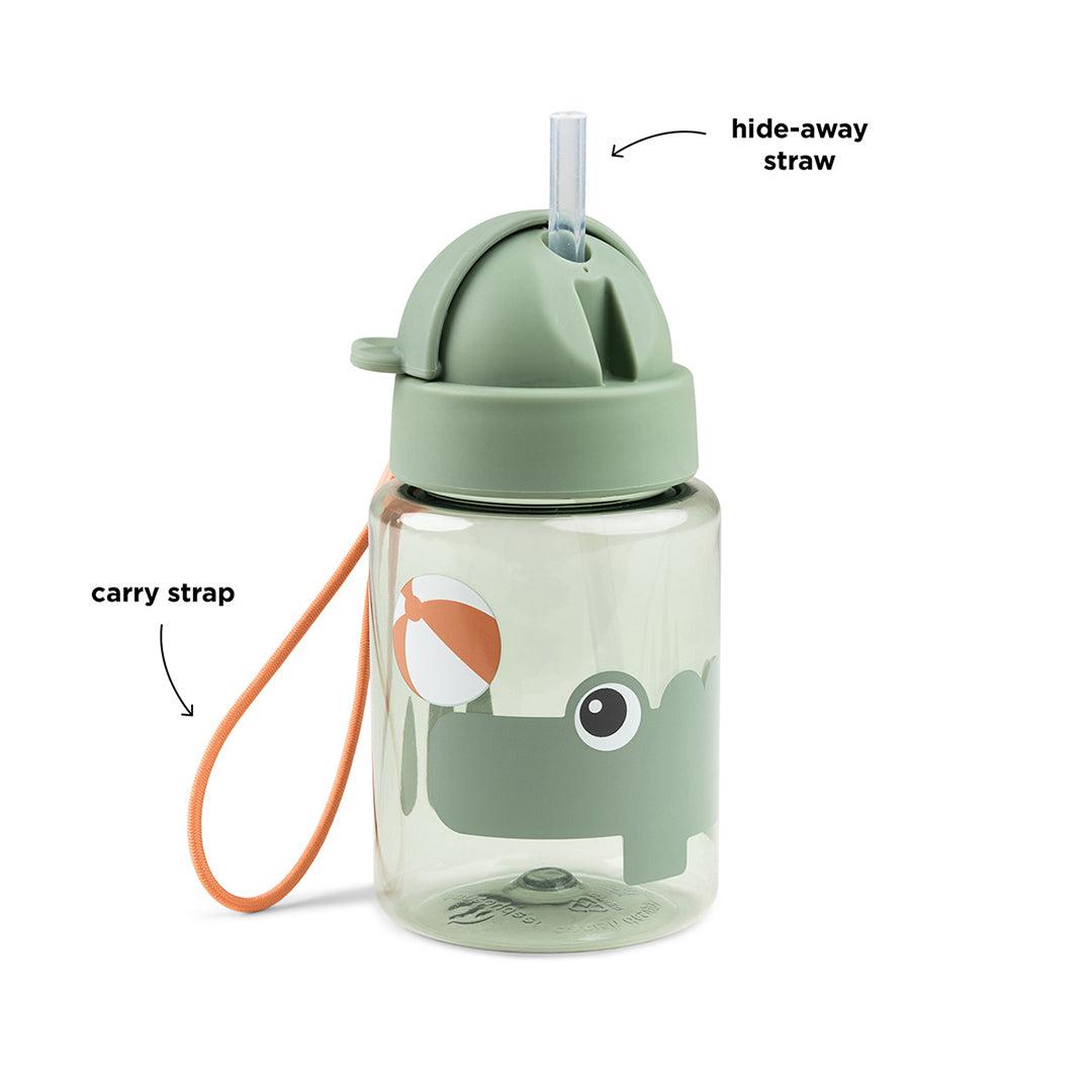  Done by Deer Straw Bottle - Green - Croco、mySite、merchandisen