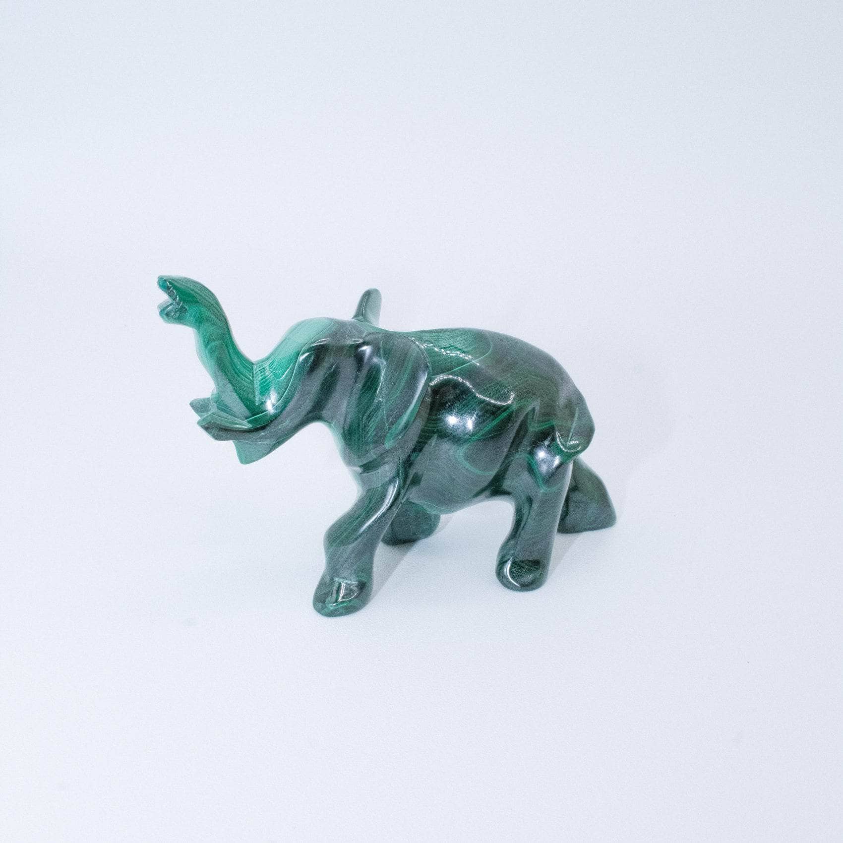 Genuine Malachite Elephants - Hand Carved - 1 of a Kind、mySite、hinf8tx79