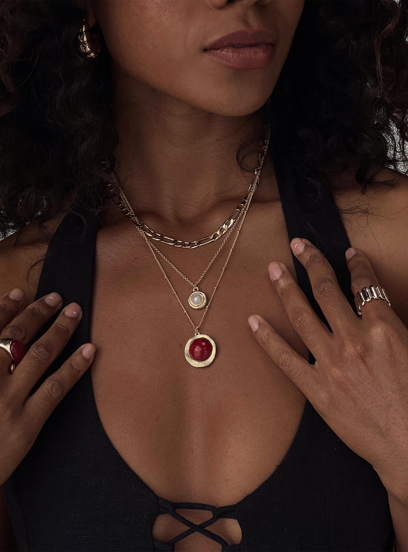 Irulan Necklace Gold、mySite、solidvoid