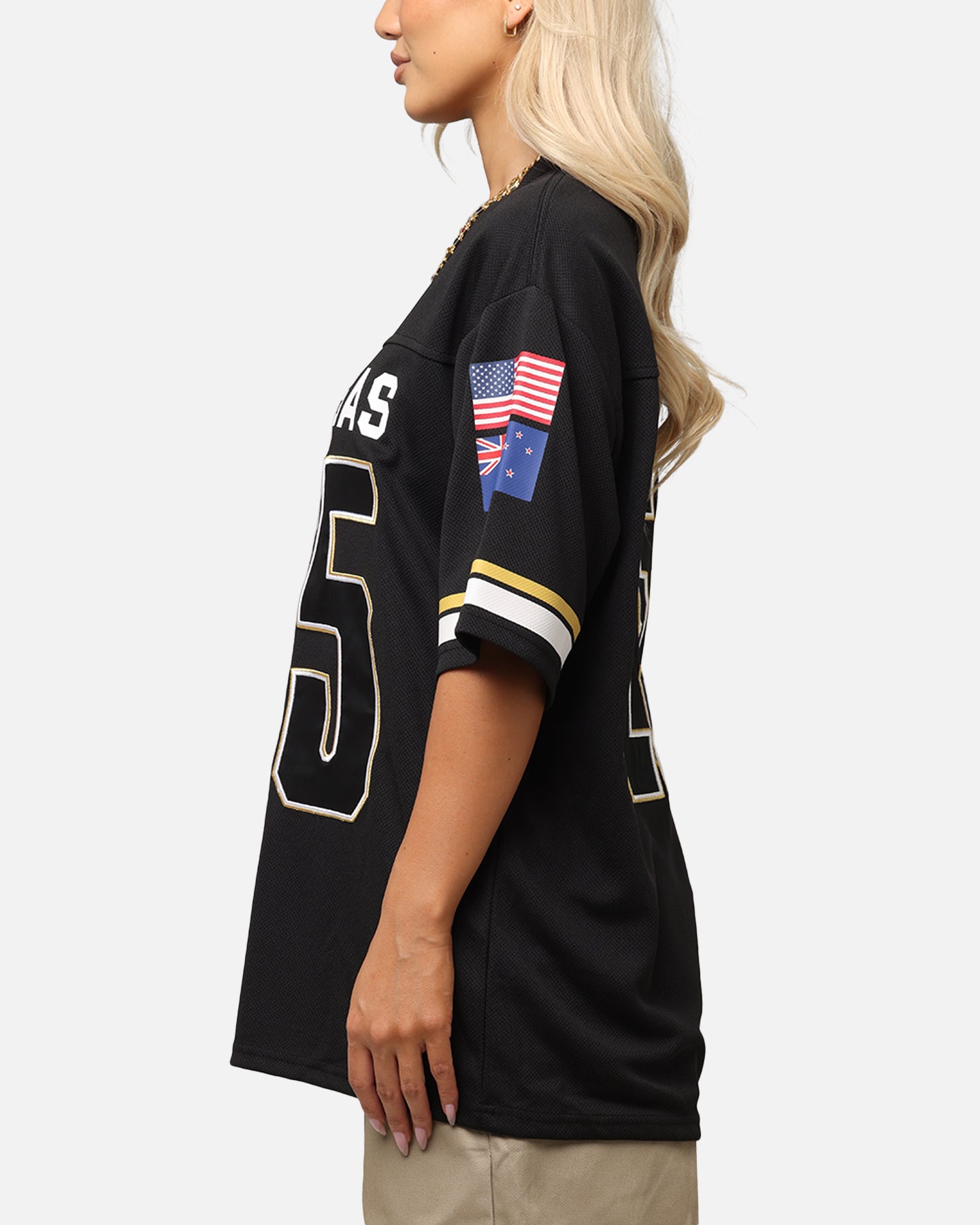 Bleacher Athletic NRL 2025 Las Vegas Round Grid Iron T-Shirt Black、mySite、zt4zffjzw