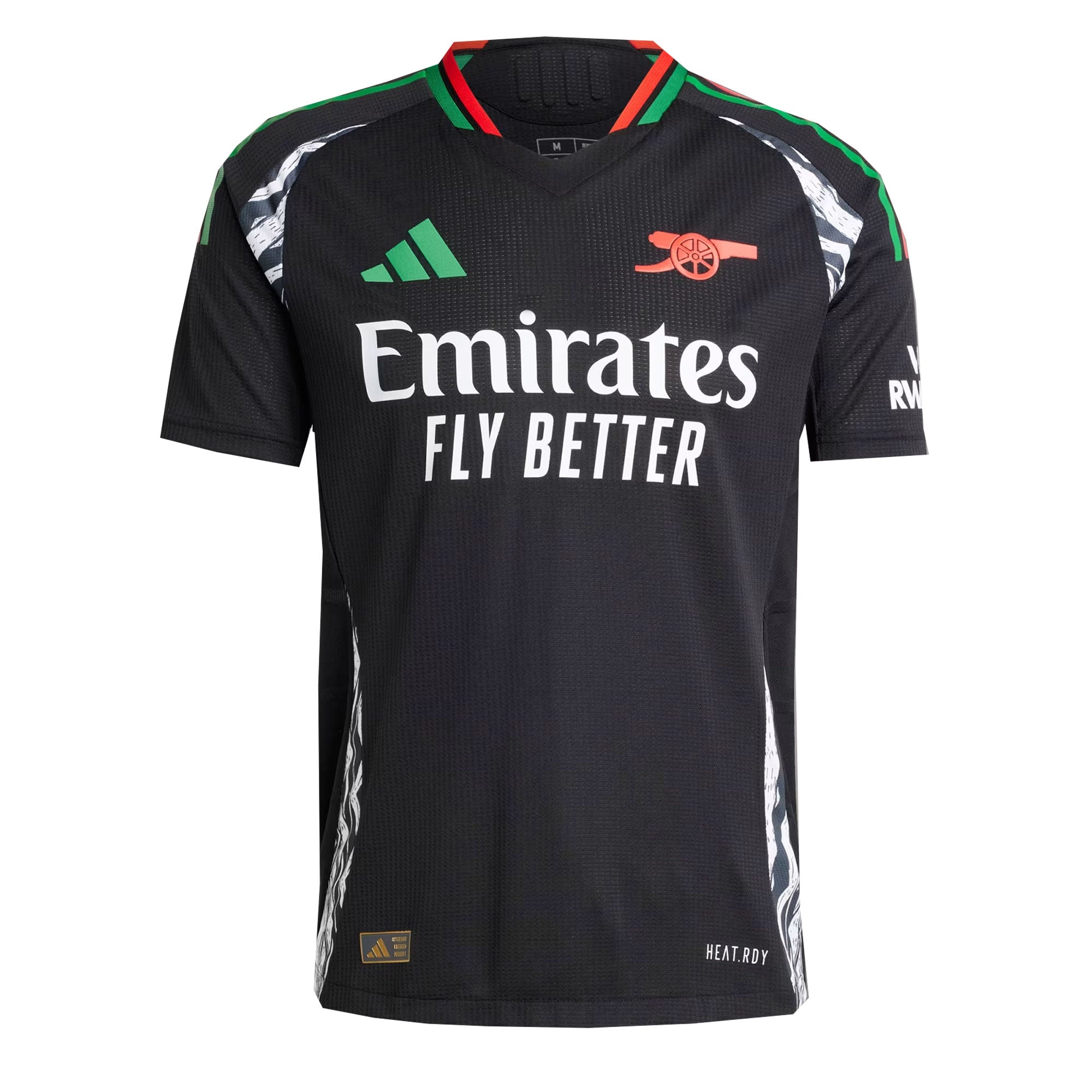 adidas Men's Arsenal 2024/25 Authentic Away Jersey Black/Green、mySite、bottomscart