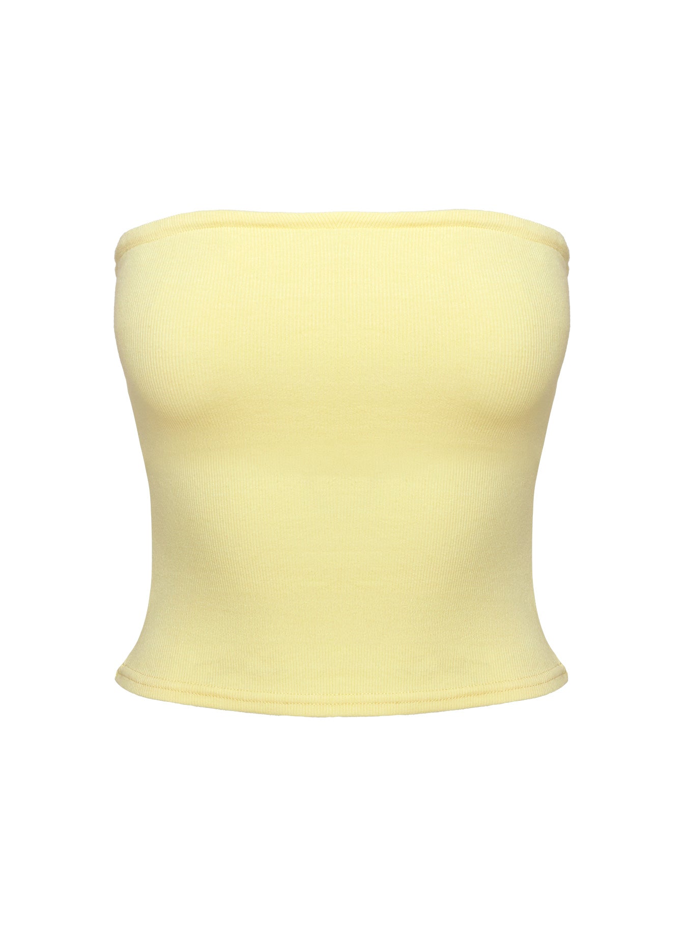 Baseline Strapless Rib Top Yellow、mySite、solidvoid