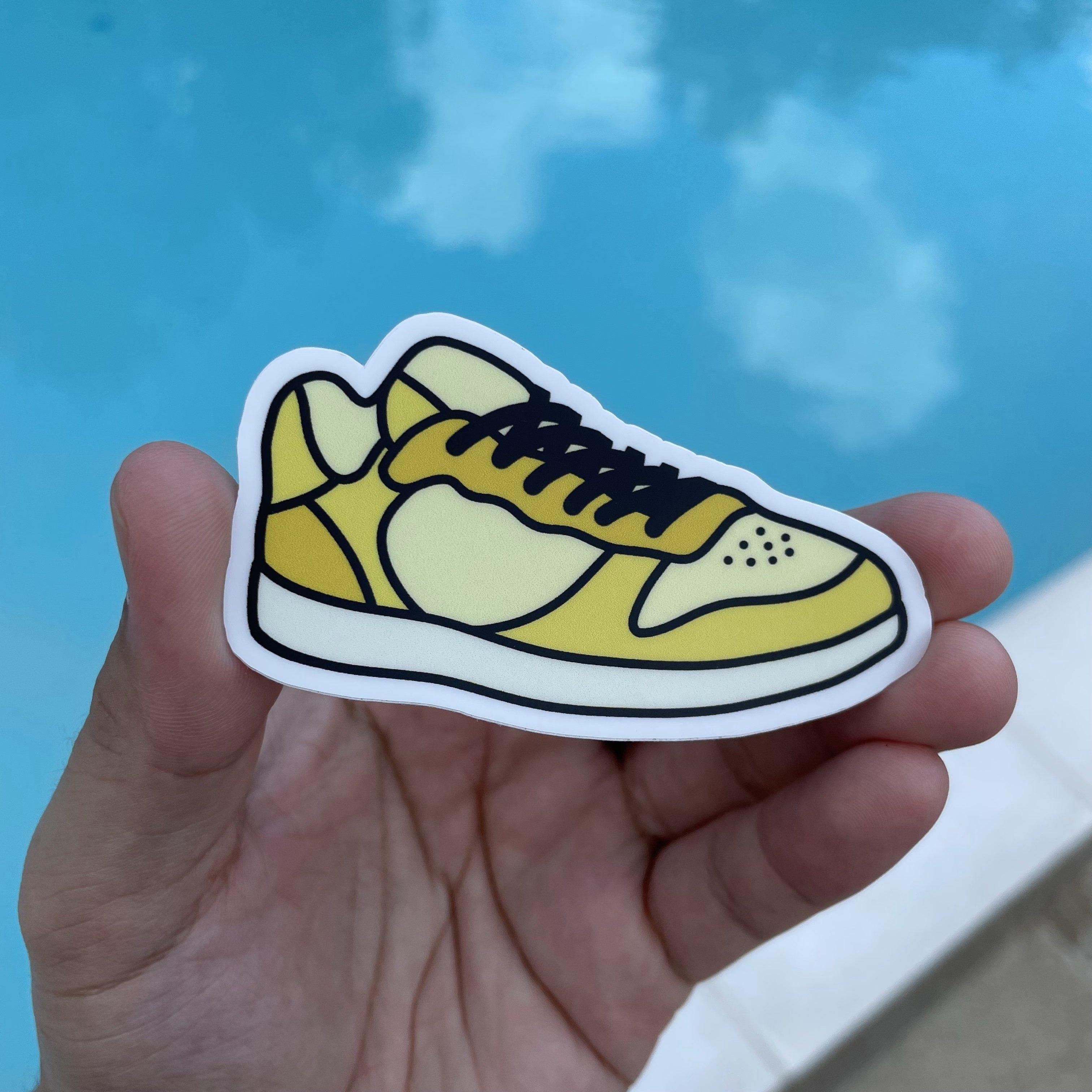  Yellow Sneaker Aesthetic Sticker、mySite、elrpsem3k