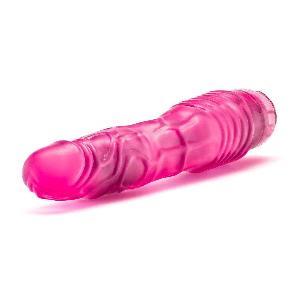 B Yours By Blush® | Vibe #2 Realistic Pink 9-Inch Long Vibrating Dildo、mySite、bottomscart