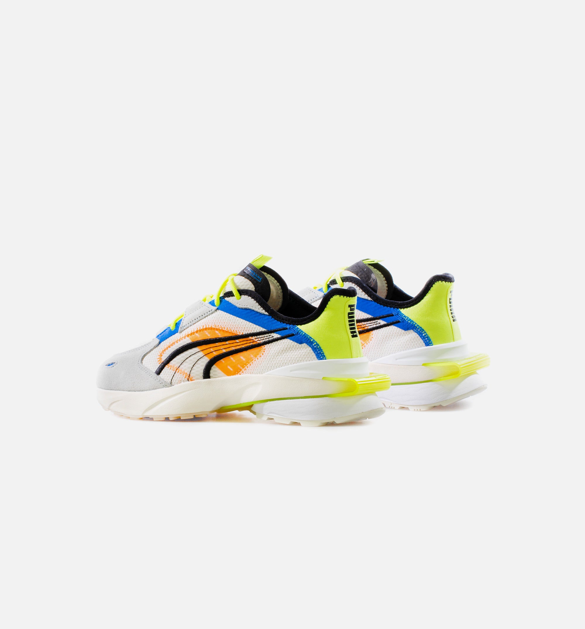 PwrFrame Abstract Mens Lifestyle Shoe - Yellow/White、mySite、dreamappss