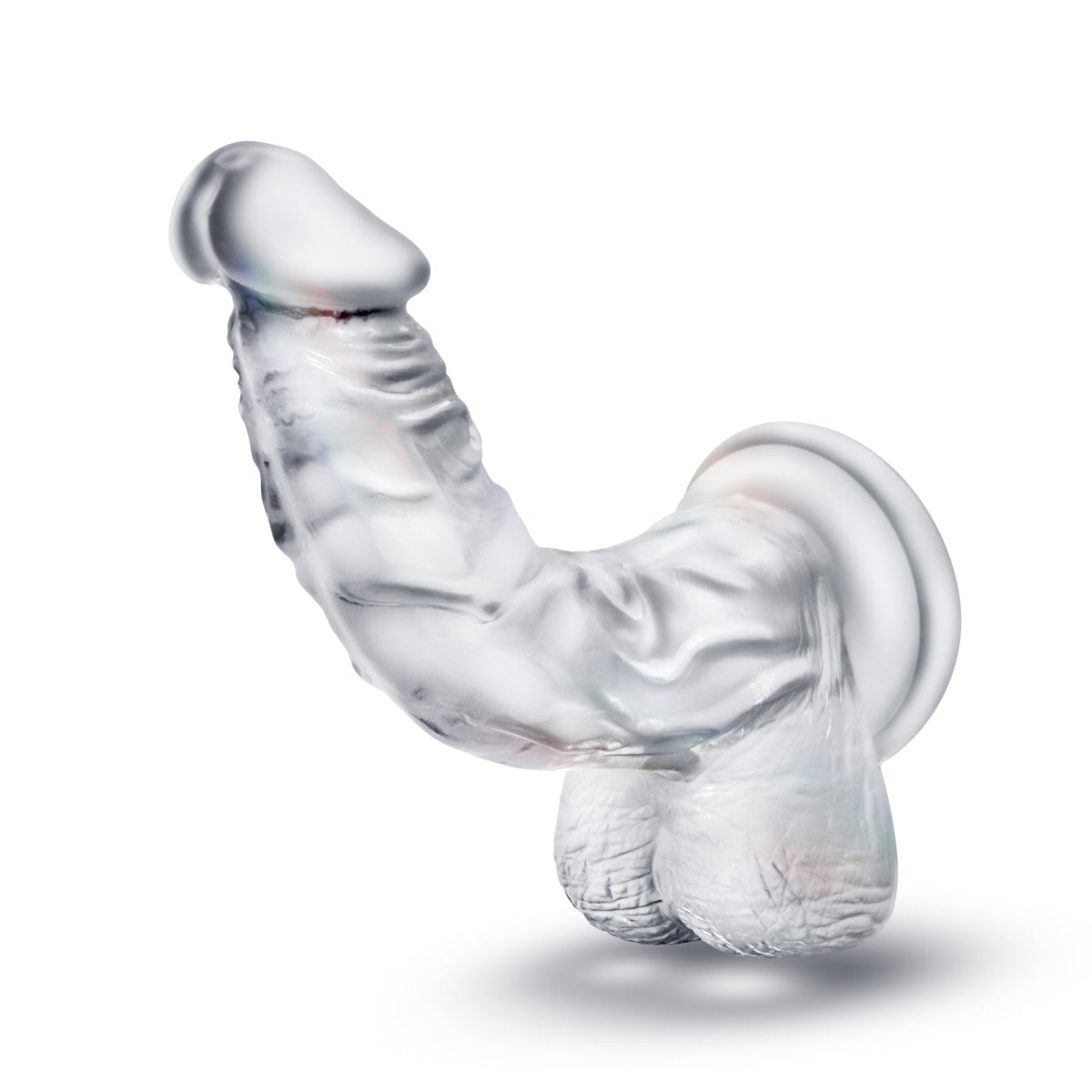 B Yours Diamond By Blush® | Luster Realistic G-Spot Clear 8.5-Inch Long Dildo With Balls & Suction Cup Base、mySite、bottomscart