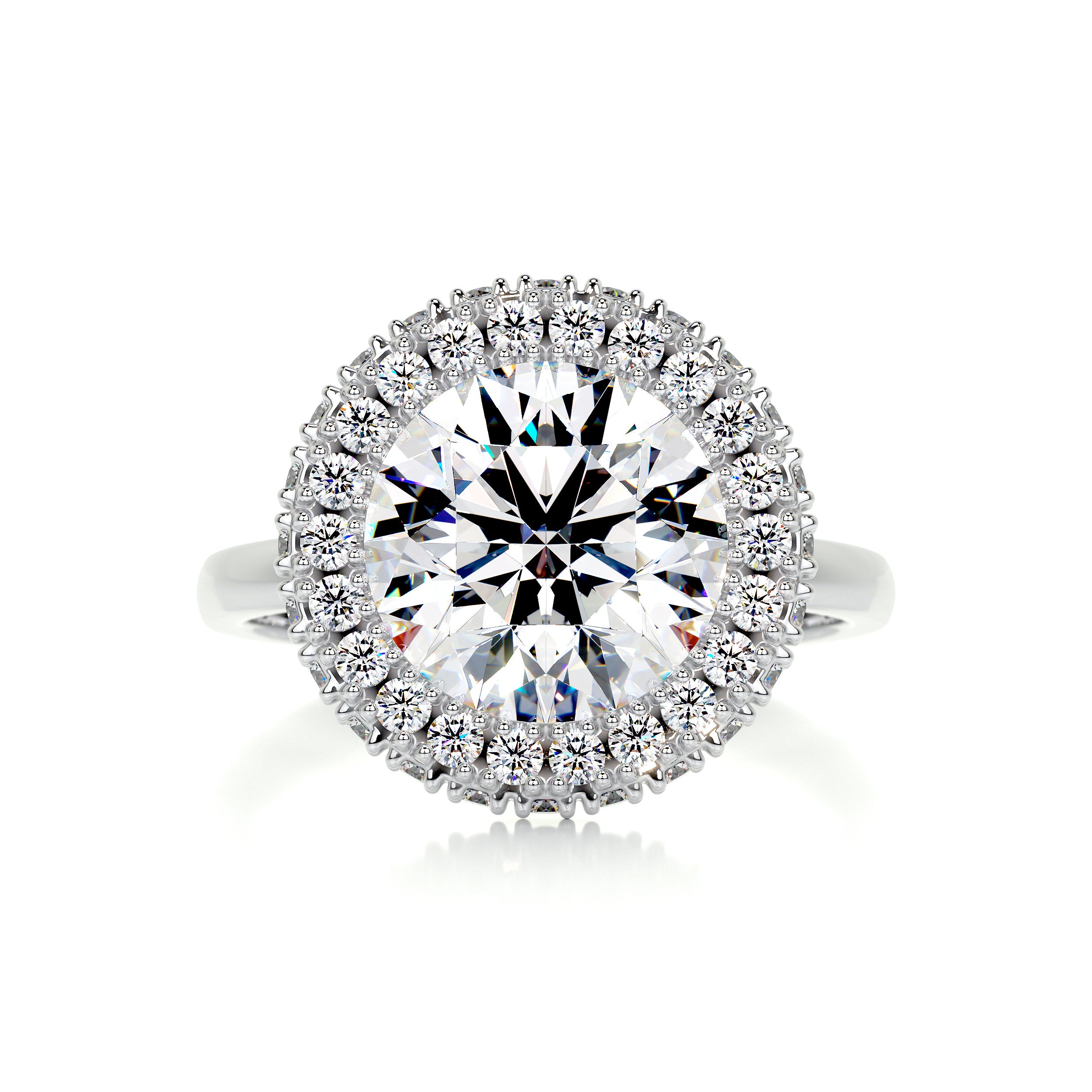 Rosalie Moissanite & Diamond Ring -Platinum、mySite、hinf8tx79