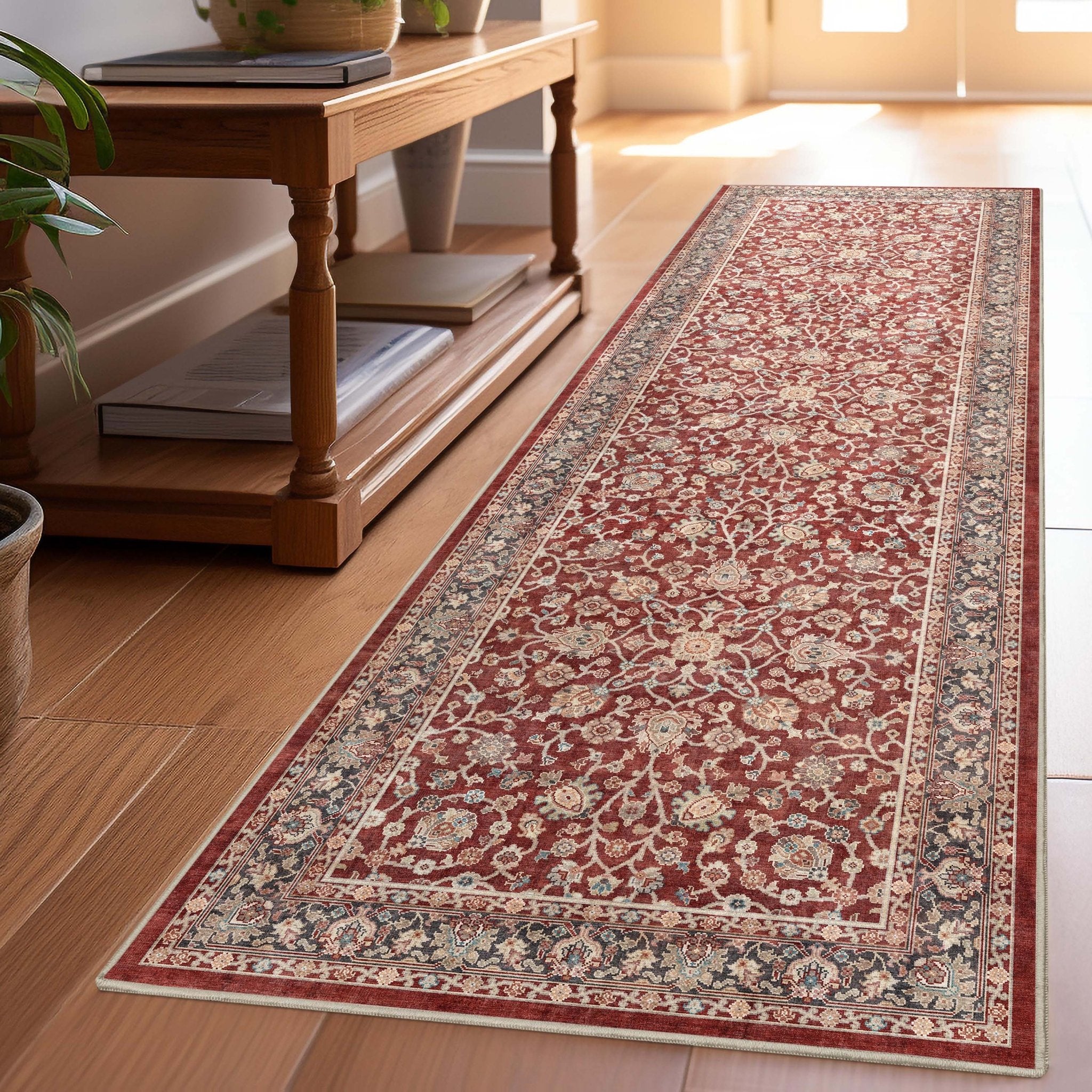 Rome Vintage Oriental Floral Flat-Weave Rug、mySite、gigharbornorthrealestate
