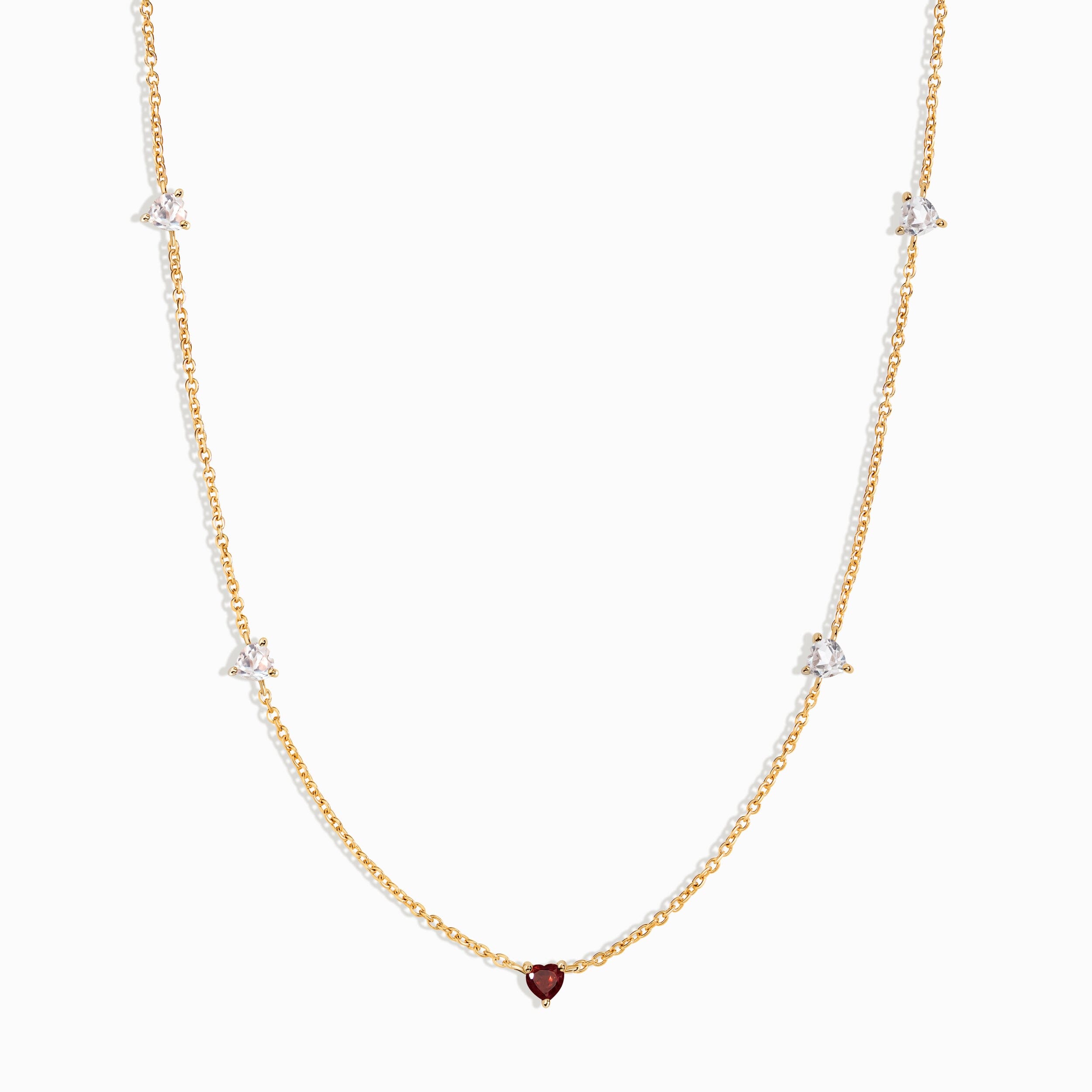 Garnet Never Without My Gem Necklace - January Birthstone、mySite、hinf8tx79