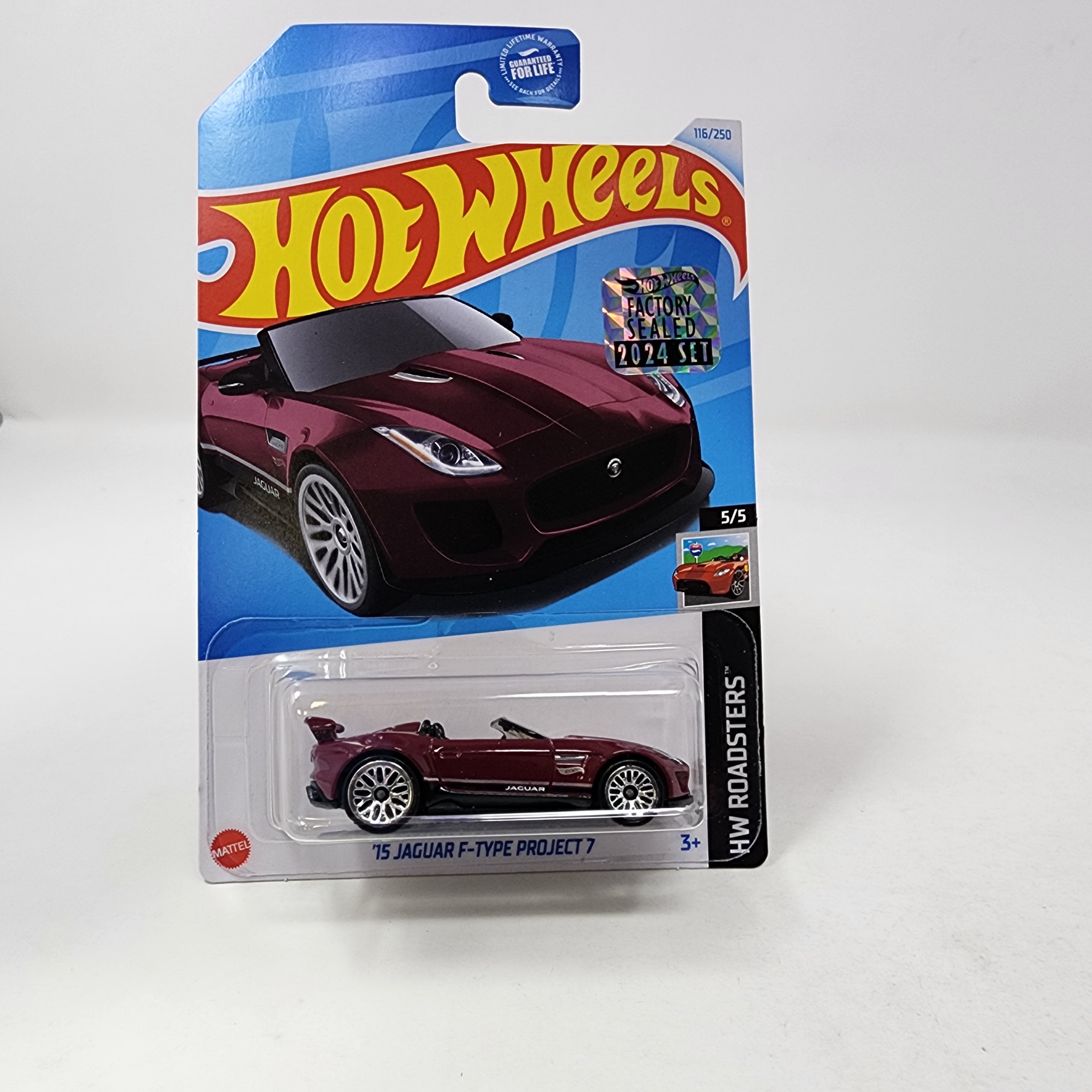 '15 Jaguar F-Type Project 7 * Burgundy * 2024 Hot Wheels Basic w/ Factory Holo、mySite、hgirdovlk