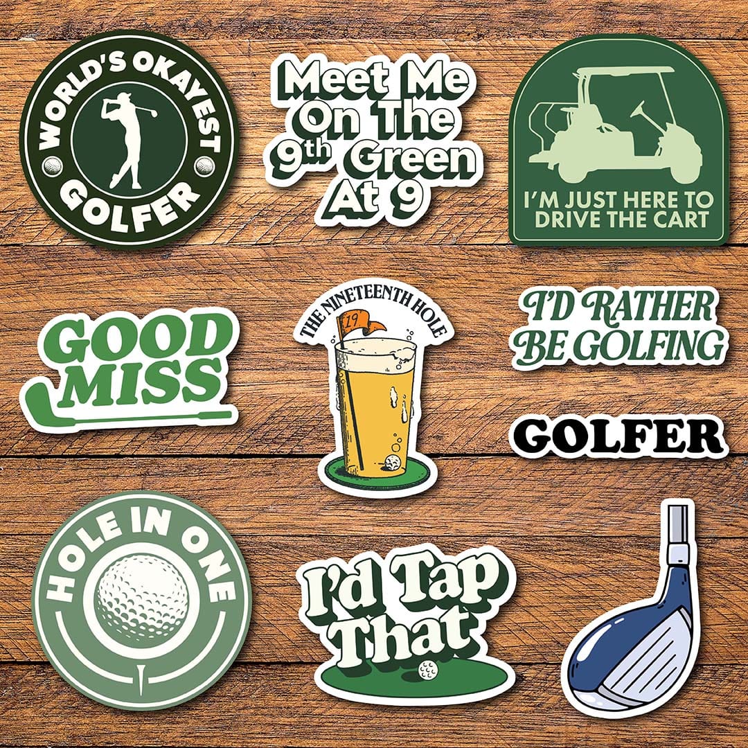  Golf Stickers 10 Pack、mySite、ghnorth