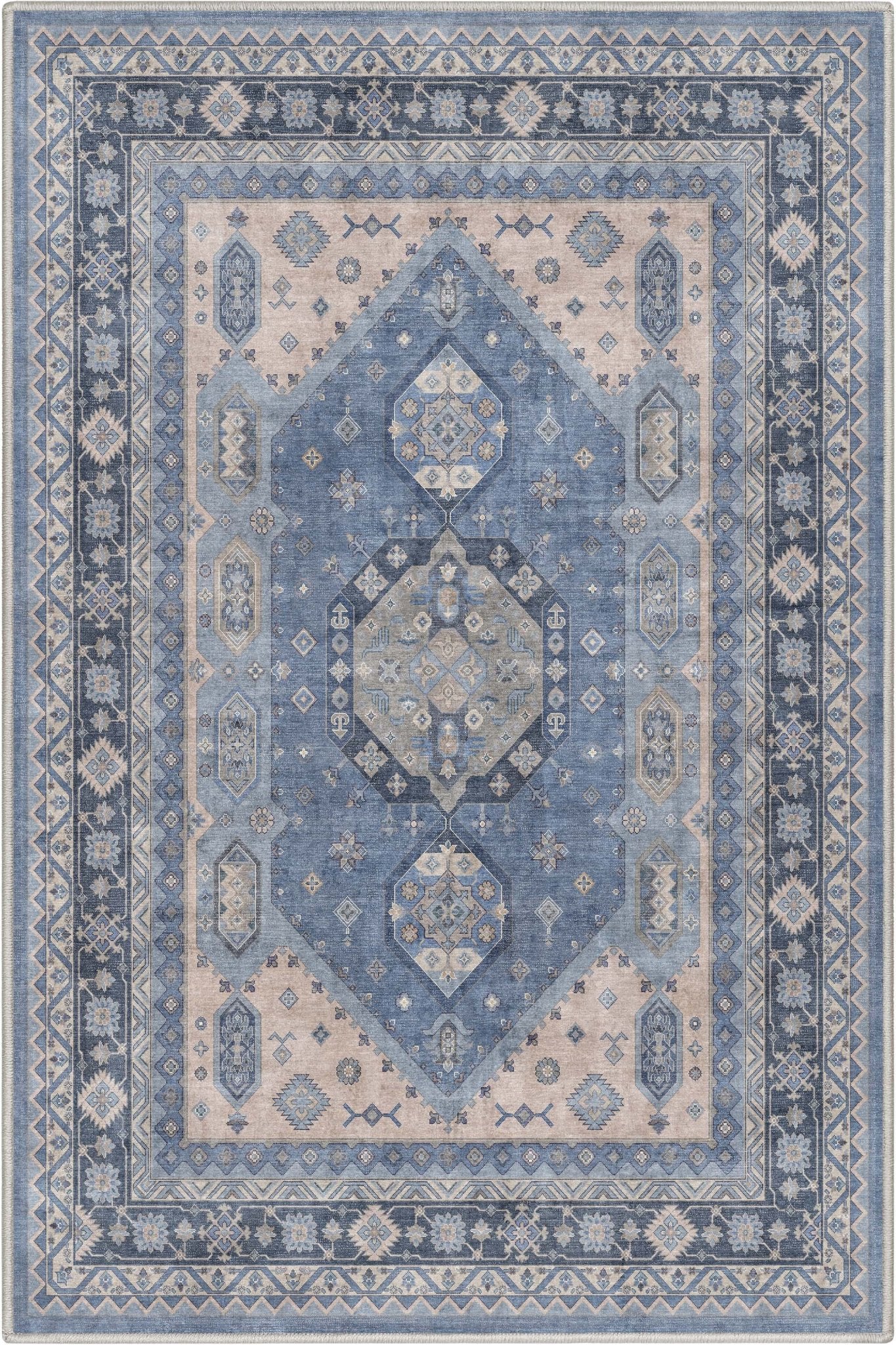 Nicosia Vintage Tribal Medallion Flat-Weave Rug、mySite、gigharbornorthrealestate