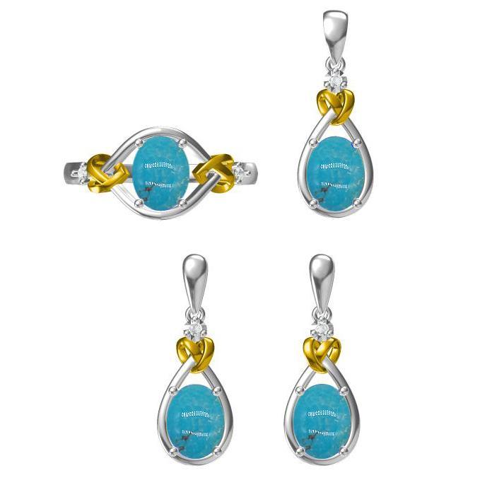 Celtic Love Knot Jewelry SET-Diamonds & REAL Gemstones in Sterling Silver、mySite、g9winljtr