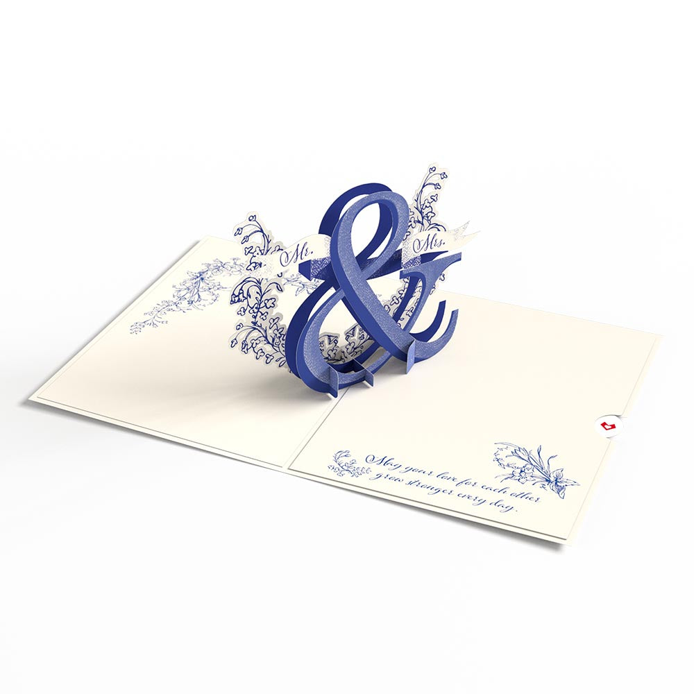 Better Together Mr. & Mrs. Wedding Pop-Up Card、mySite、solidvoid