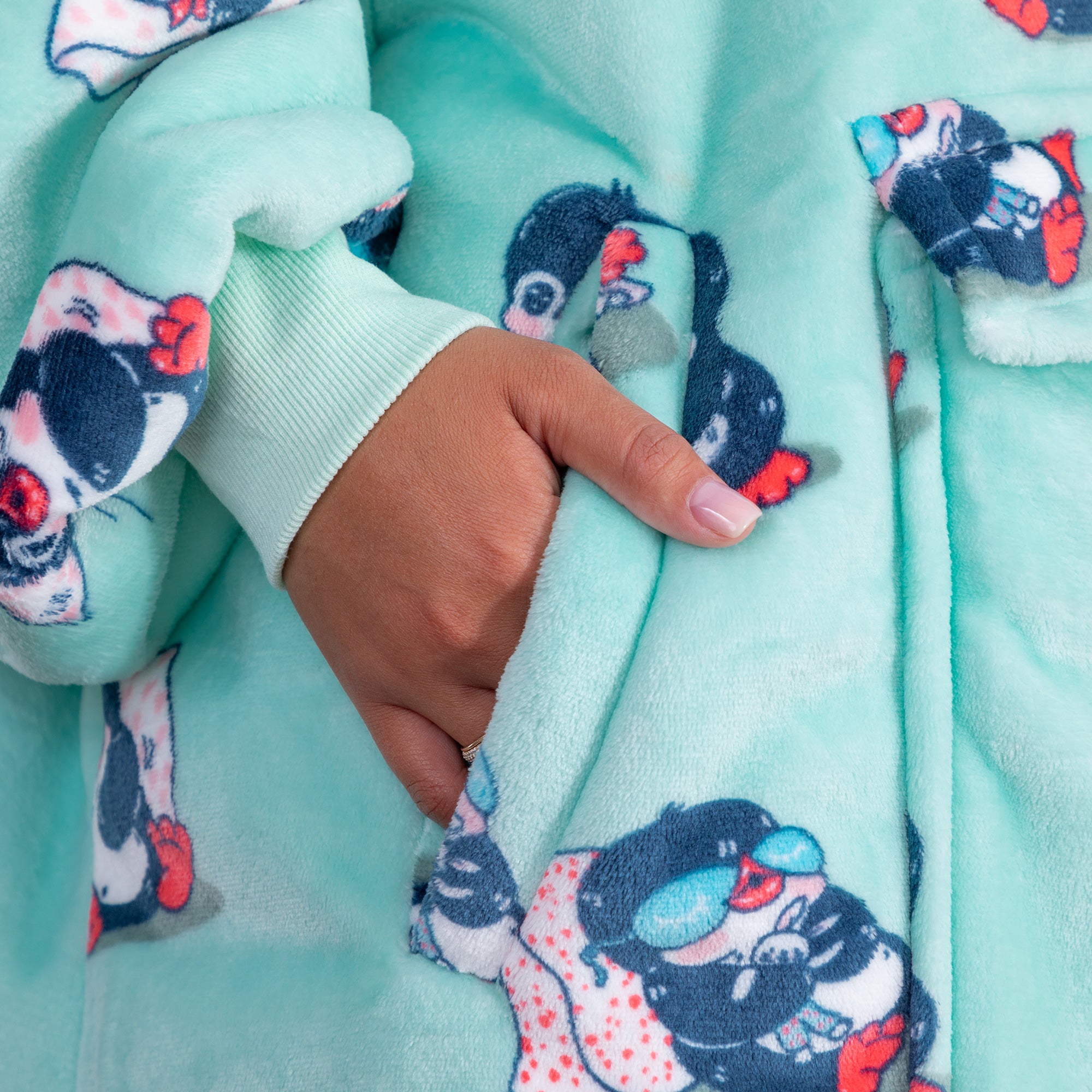 Wearable Pet Pocket Hoodie Blanket、mySite、camillekostekn