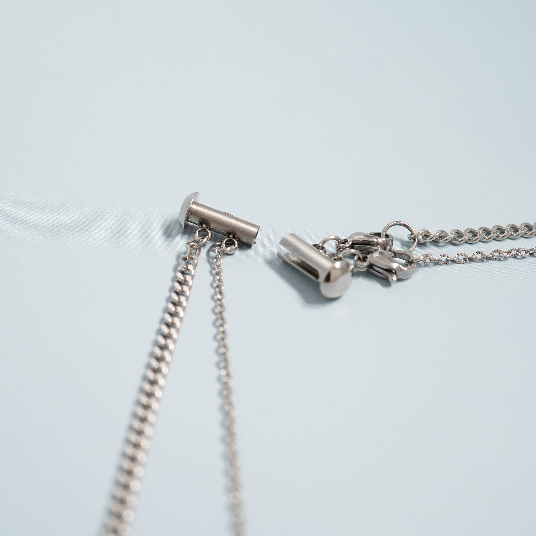 18K Gold PVD Stainless Steel 2 Row Layering Necklace Clasp / ENC0028、mySite、dreamappss