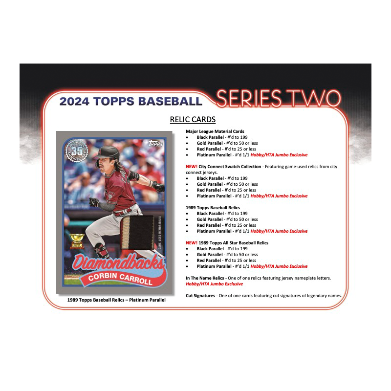 2024 Topps Series 2 Baseball Jumbo 6 Box Case、mySite、waistdrama