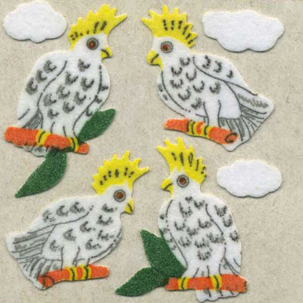  Cockatoos Fuzzy Stickers、mySite、ghnorth