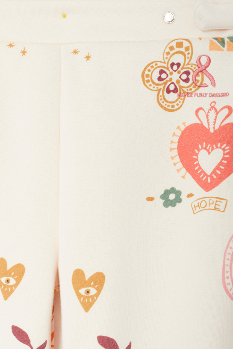 Cream Sundazed Wide Leg Accessible Joggers、mySite、solidvoid