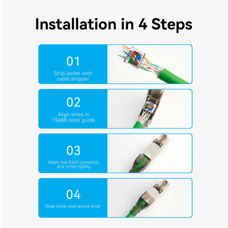 Vention Cat8 Shielded RJ45 Modular Plug、mySite、fannypackpong