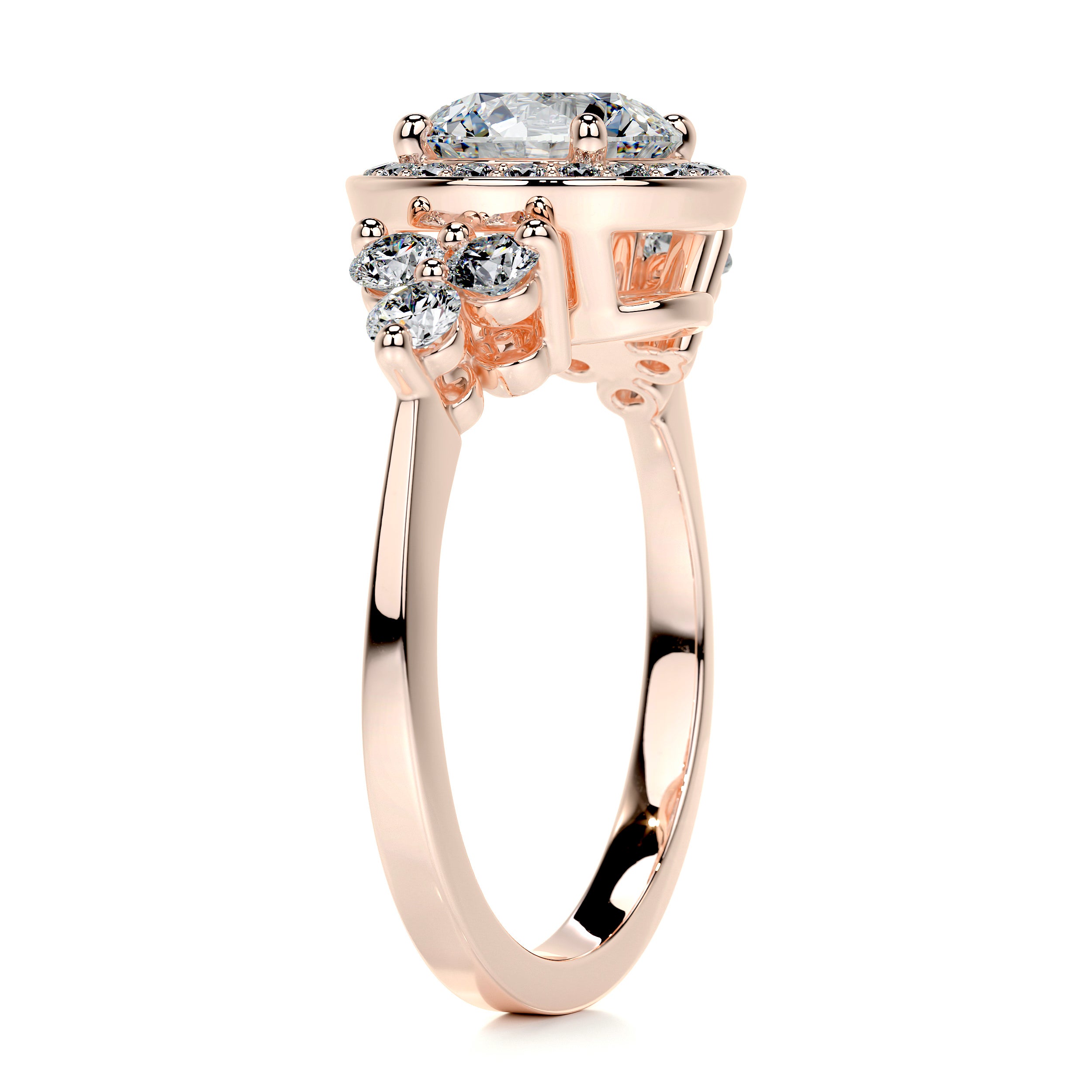 Ivy Vintage Diamond Engagement Ring -14K Rose Gold、mySite、hinf8tx79