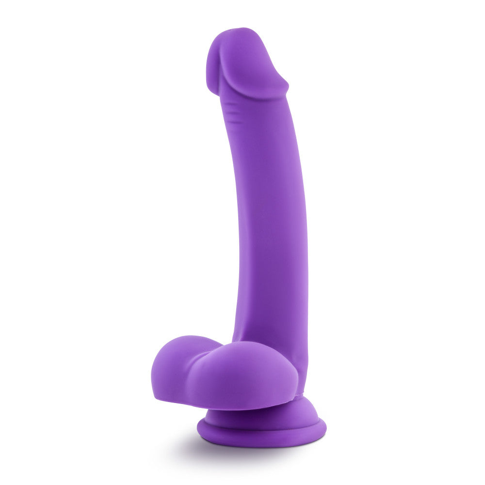 Ruse By Blush® | D Thang Realistic G-Spot Purple 7.75-Inch Long Dildo With Balls & Suction Cup Base、mySite、bottomscart
