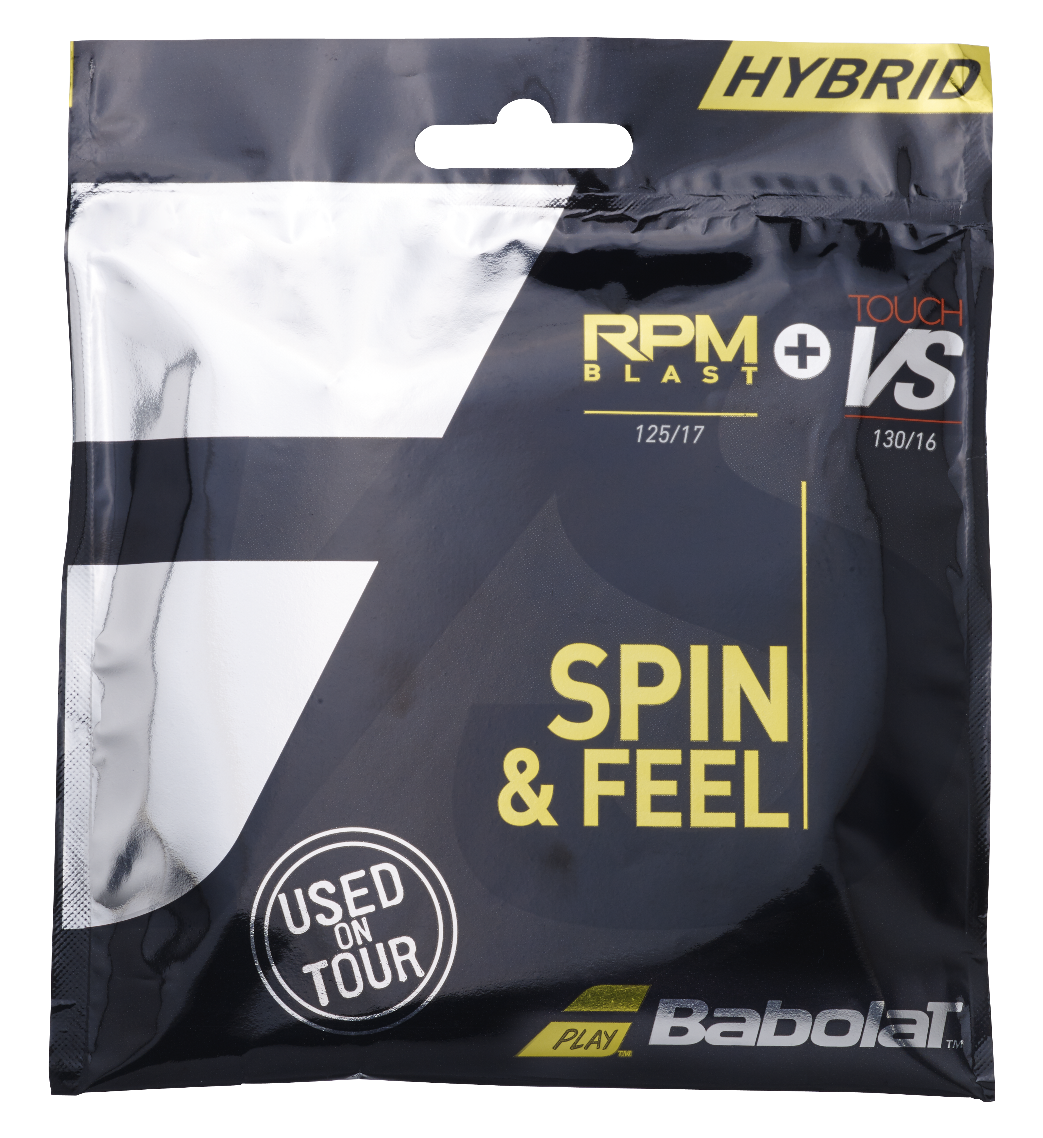 Babolat Spin & Feel (RPM Blast 17/1.25 & Babolat Touch VS 16/1.30) Hybrid Tennis String