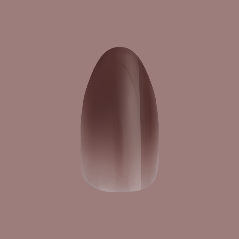 Chocolate Syrup Gradient - Press-On | Medium | Almond - Part of Set、mySite、solidvoid
