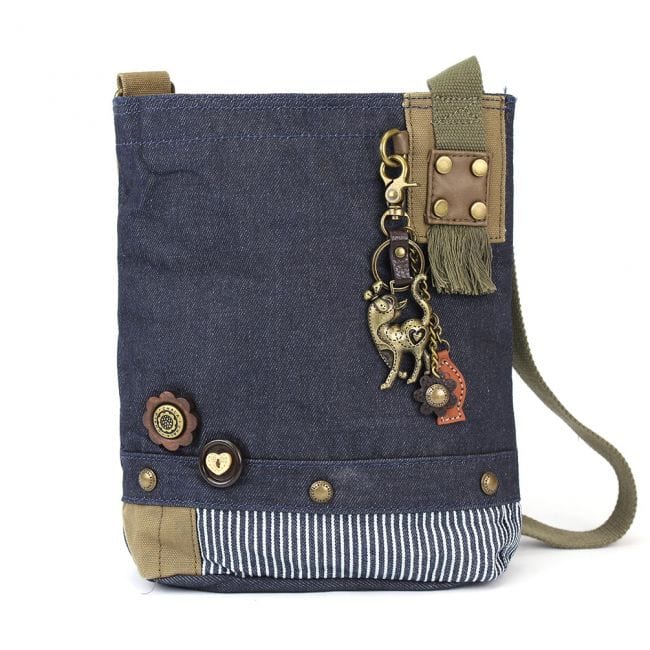Slim Cat Charm Patch Crossbody Bag by Chala、mySite、g9winljtr