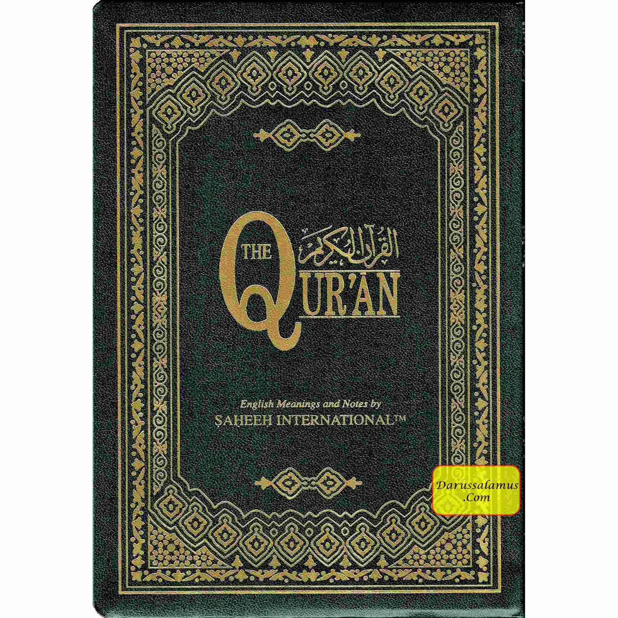 The Quran Arabic Text With Corresponding English Meanings Medium Size, (Rexine cover)Saheeh International、mySite、topwebapps