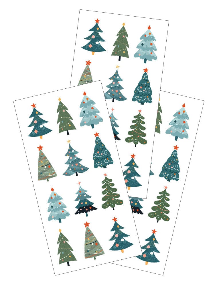  Decorative Stickers - Christmas Trees、mySite、ghnorth