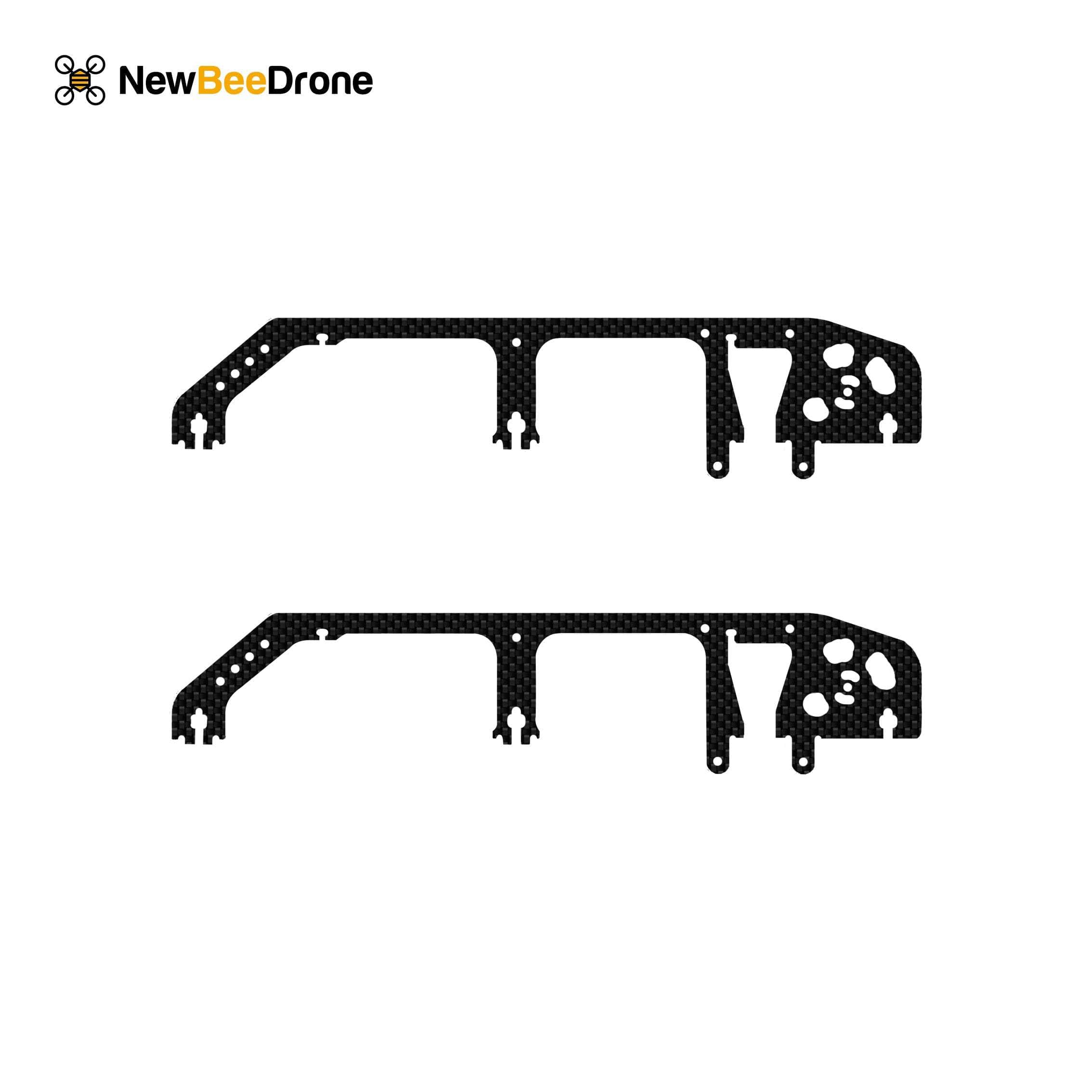  NewBeeDrone CinemAh Carbon Fiber Frame Replacement Parts - Main Plate, Side Plates, Motor Mounts, Etc.、mySite、merchandisen