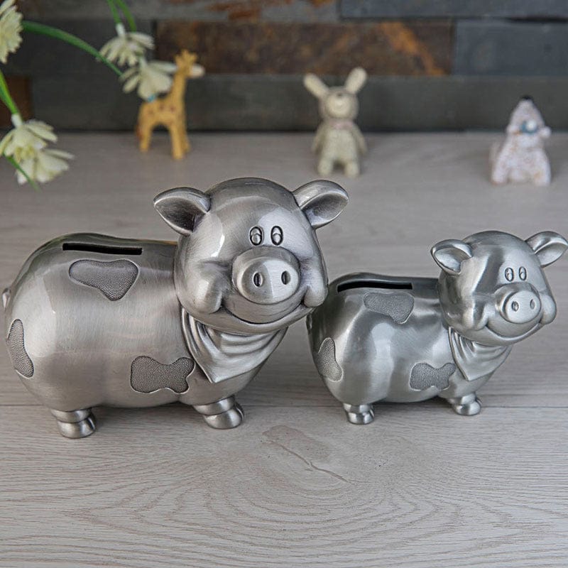Pewter Pig & Cow Piggy Coin Banks-Unique and CUTE! ONLY at TPP!、mySite、g9winljtr
