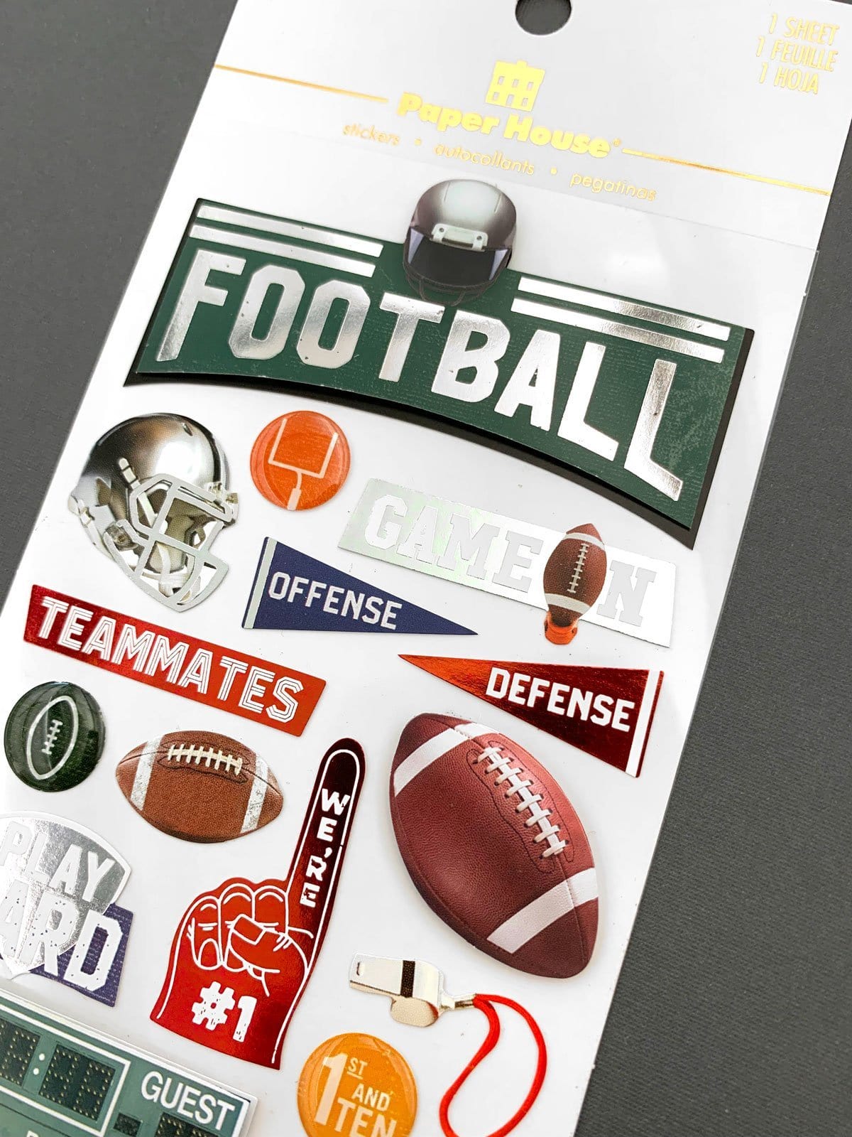  Scrapbook Stickers - 3D Football II、mySite、ghnorth
